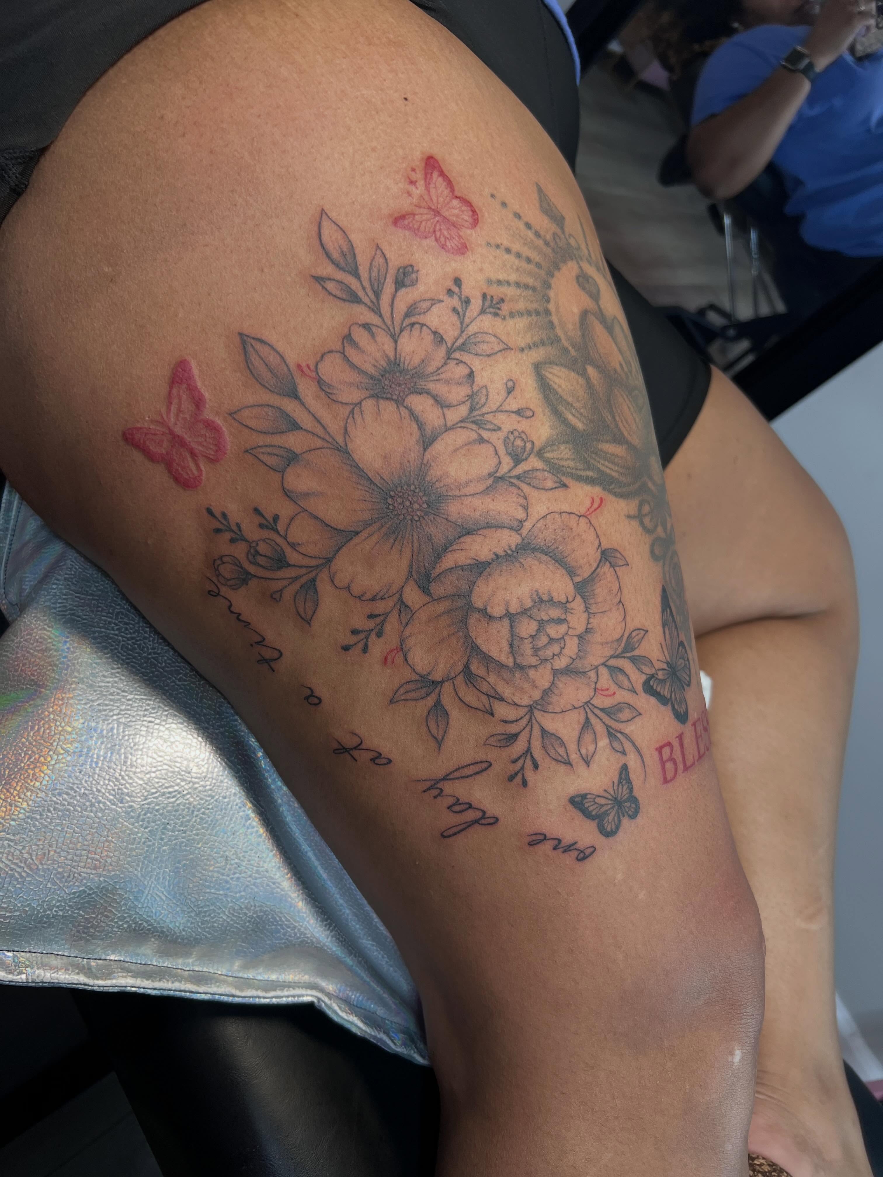 Tattoo by @bossladyphe1 — black_and_grey, realism
