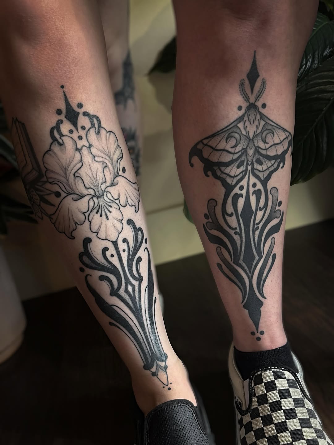 Tattoo by @tattoowitchmal — black_and_grey, ornamental