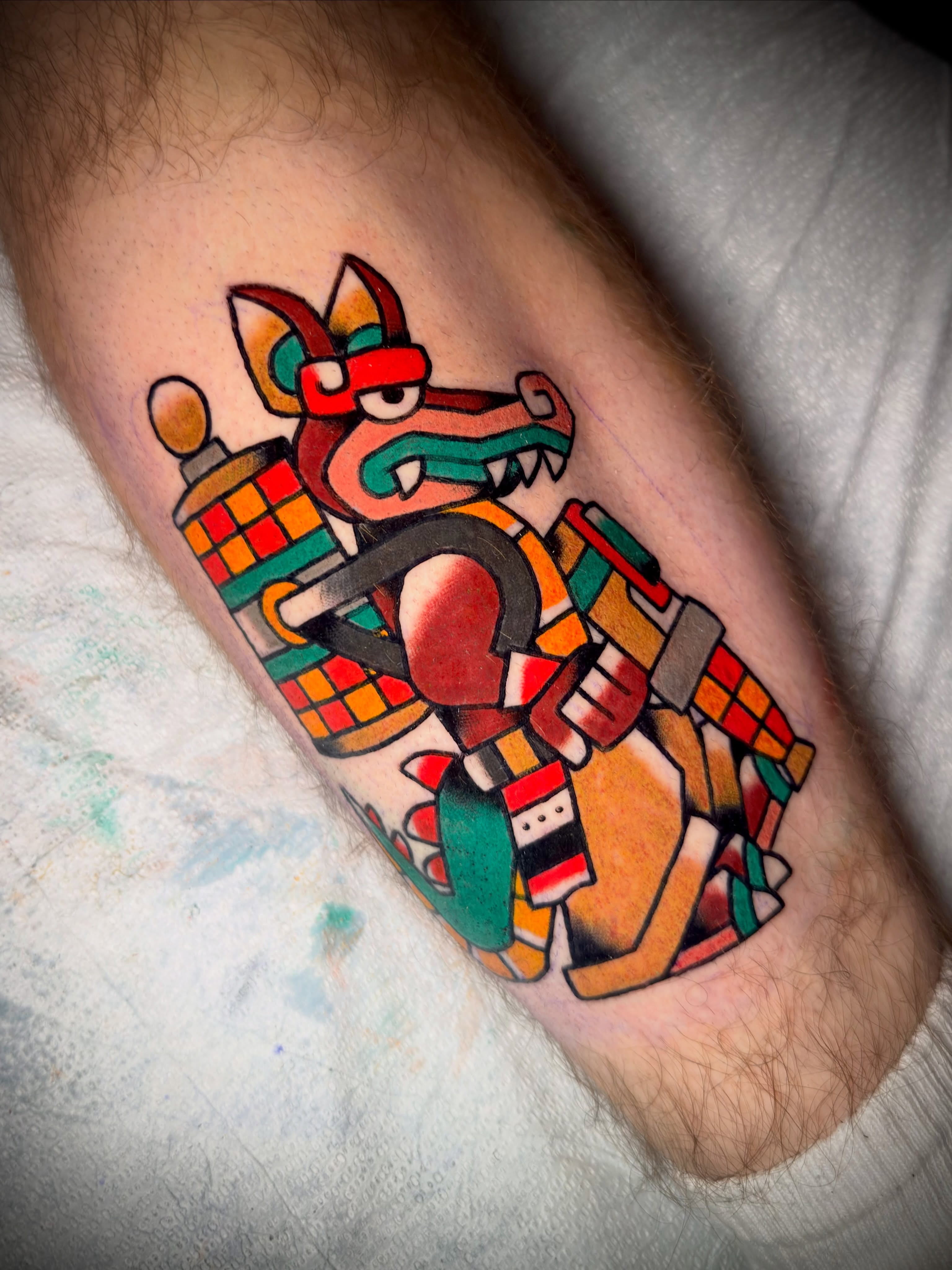 Tattoo by @_losifer — american_traditional, geometric