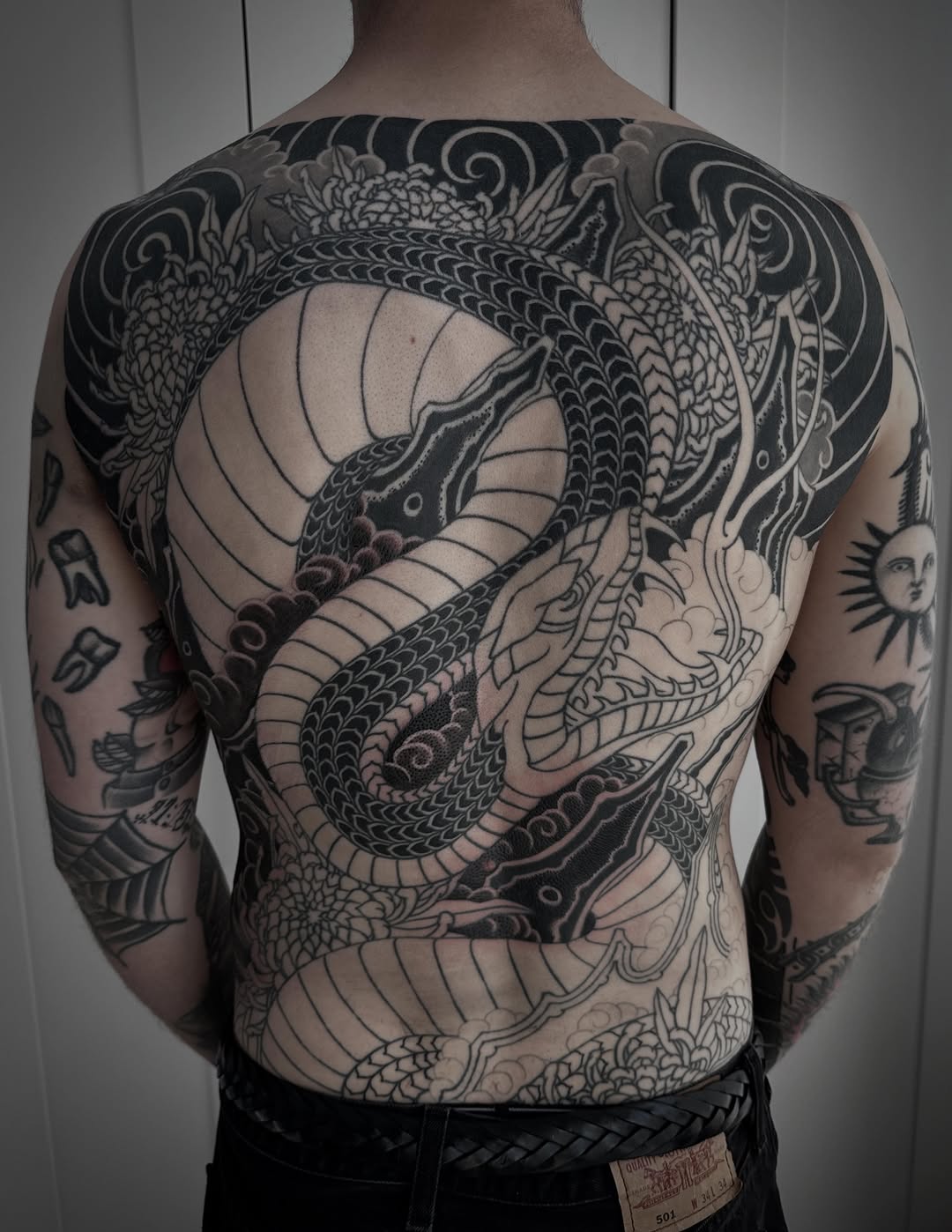 Tattoo by @jaybreentattooer — japanese_irezumi, blackwork