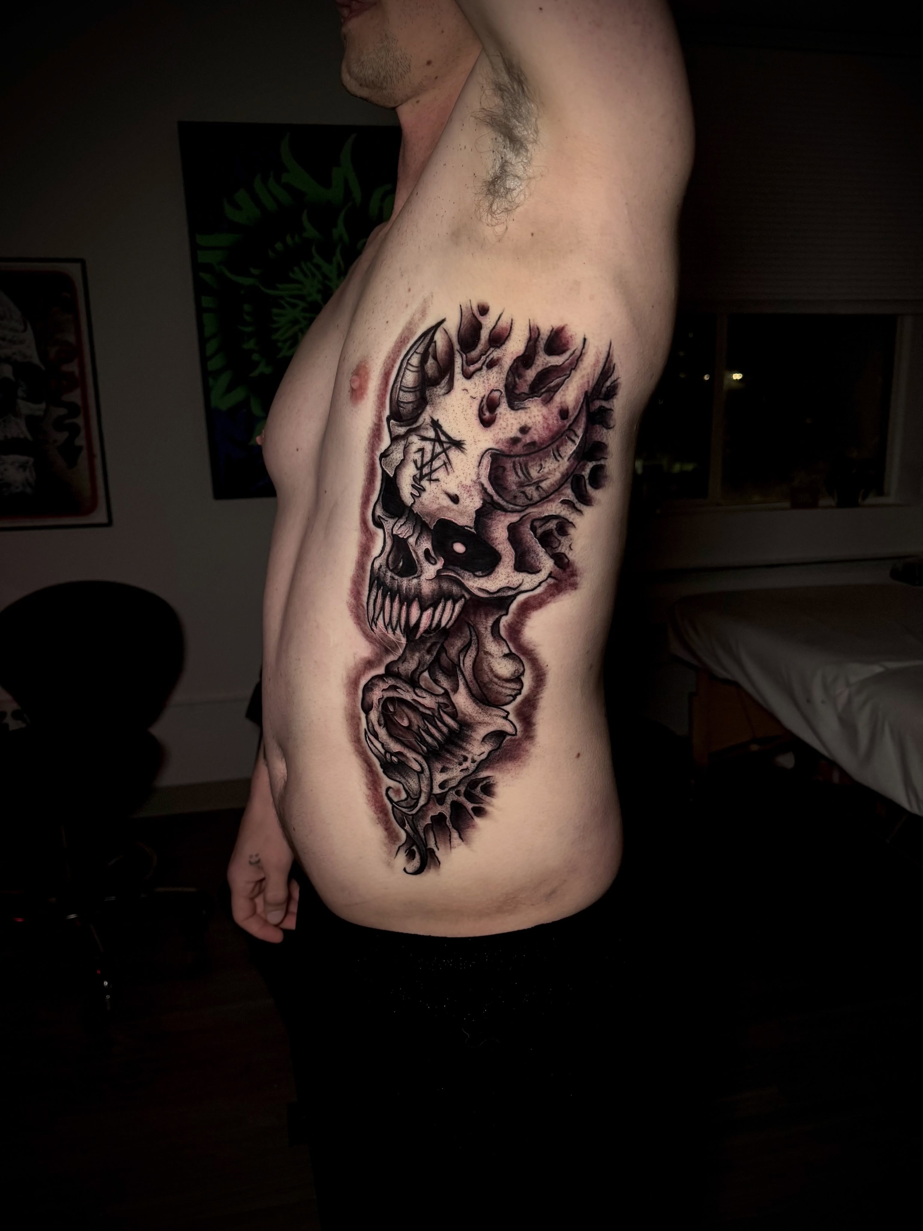 Tattoo by @blvckheart_ink — black_and_grey, realism