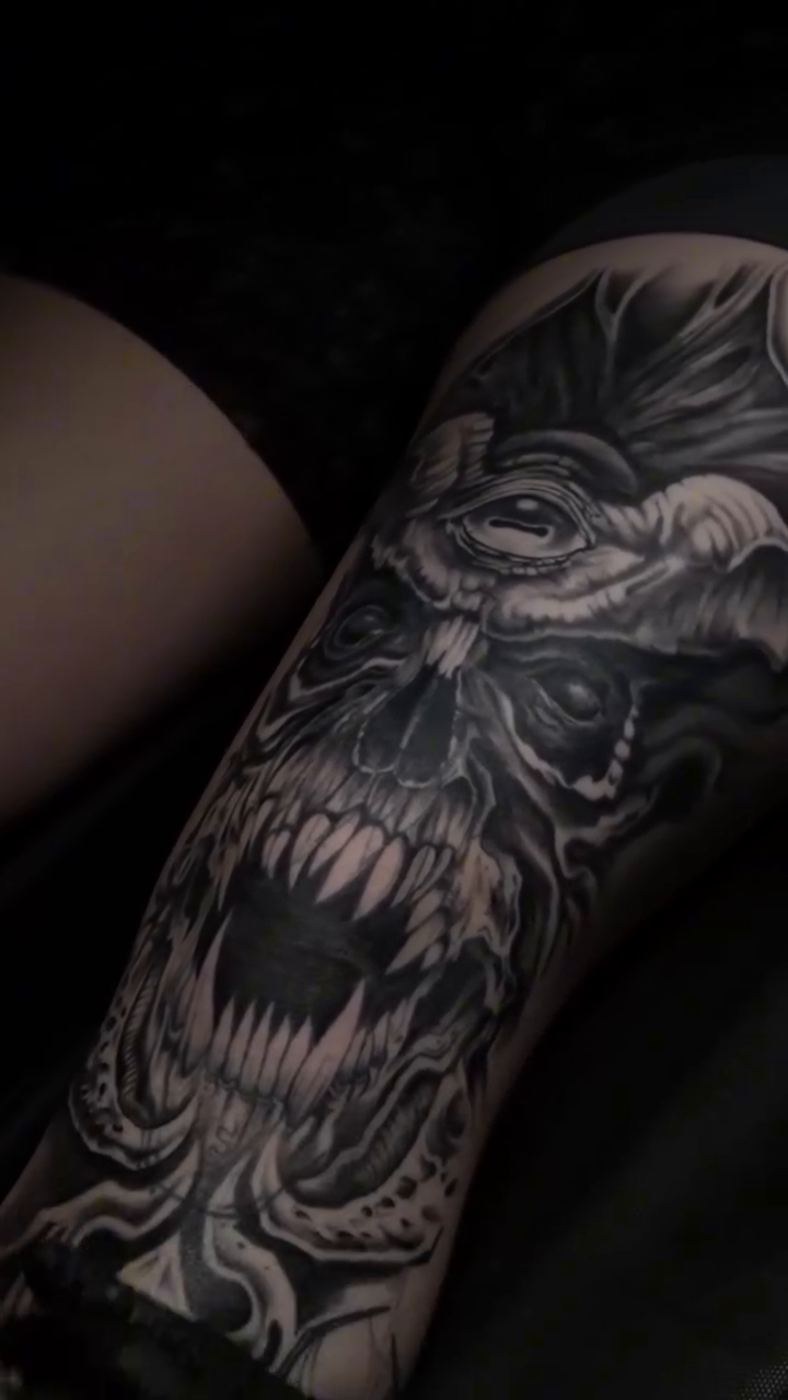 Tattoo by @inkcredible_tattoo_vb β dark_realism, black_and_grey