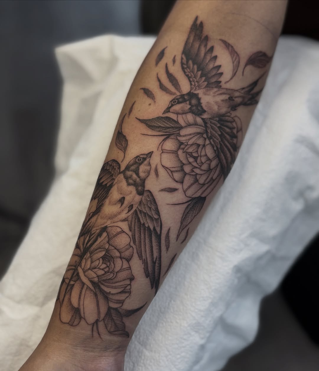 Tattoo by @welpfu — black_and_grey