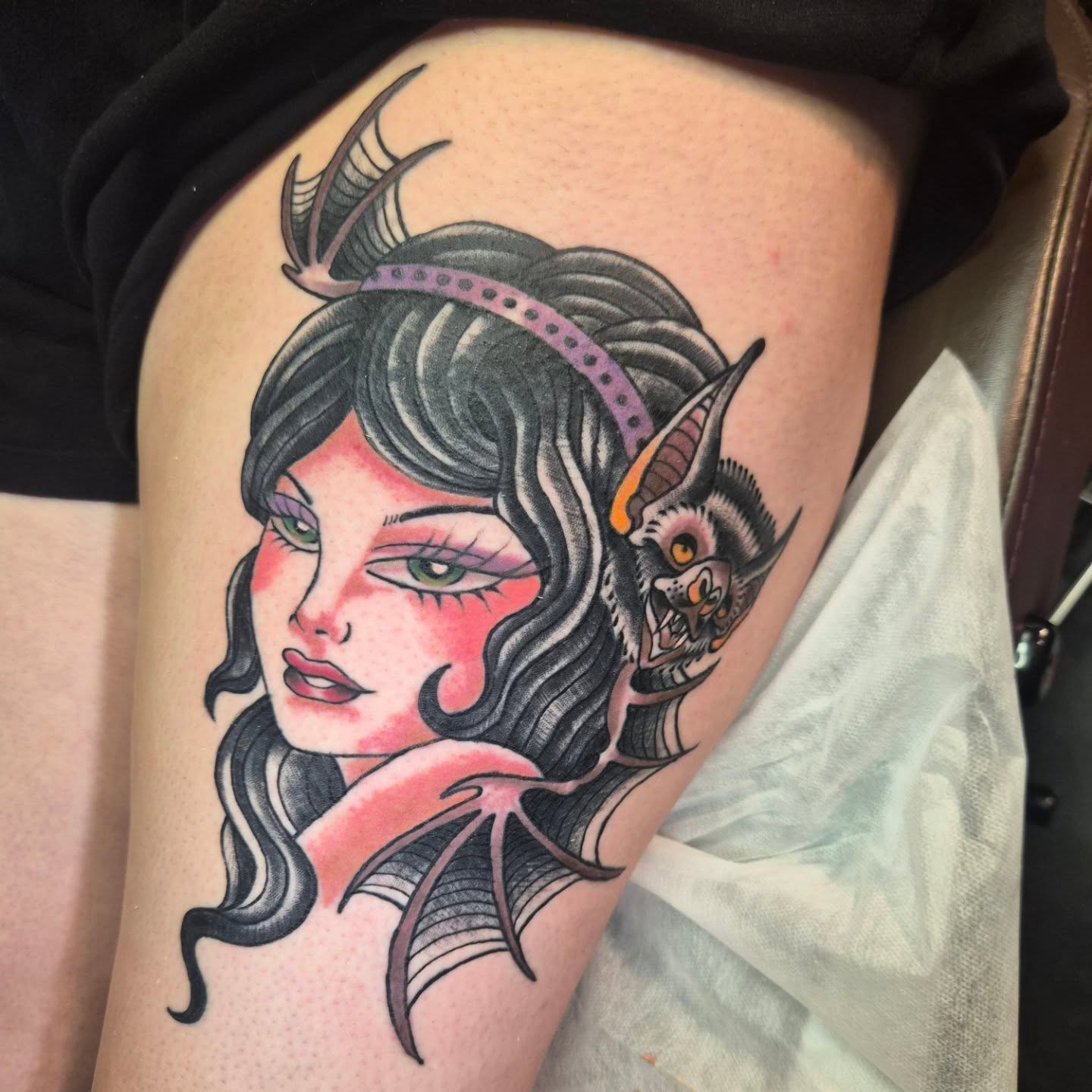 Tattoo by @victoriahtattoos — american_traditional, dark_realism