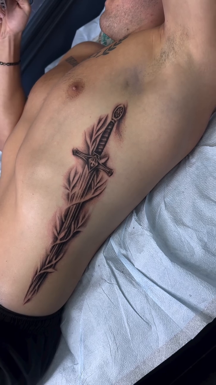 Tattoo by @blasttattooing — black_and_grey, realism