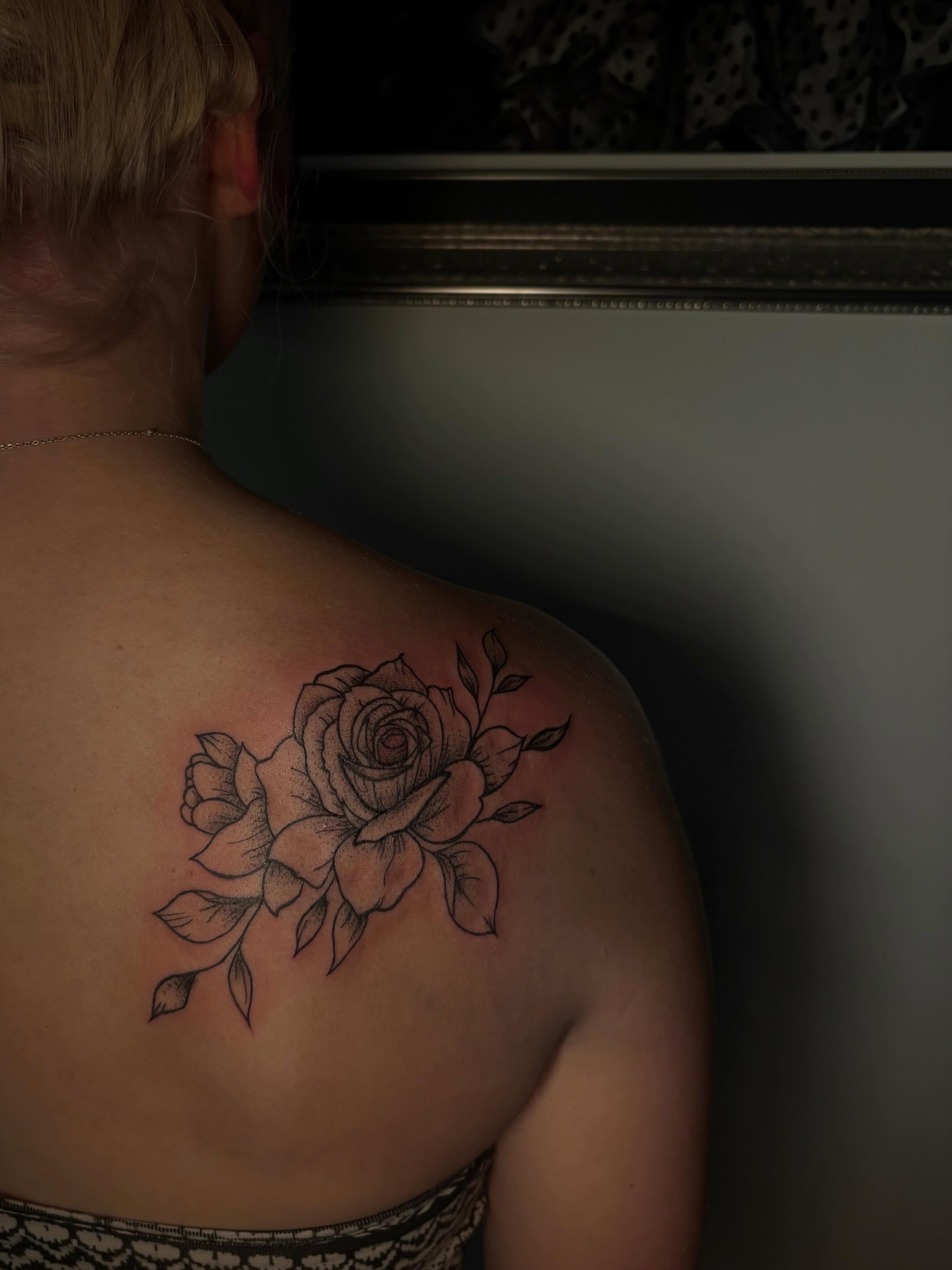 Tattoo by @morbid_studioss — black_and_grey