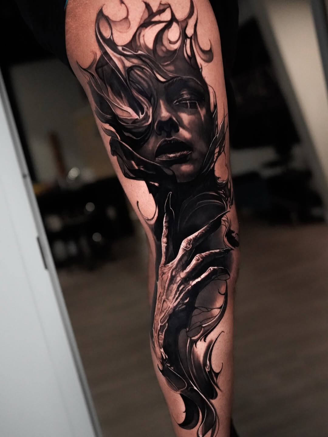 Tattoo by @tattoosbygonzo β black_and_grey, realism