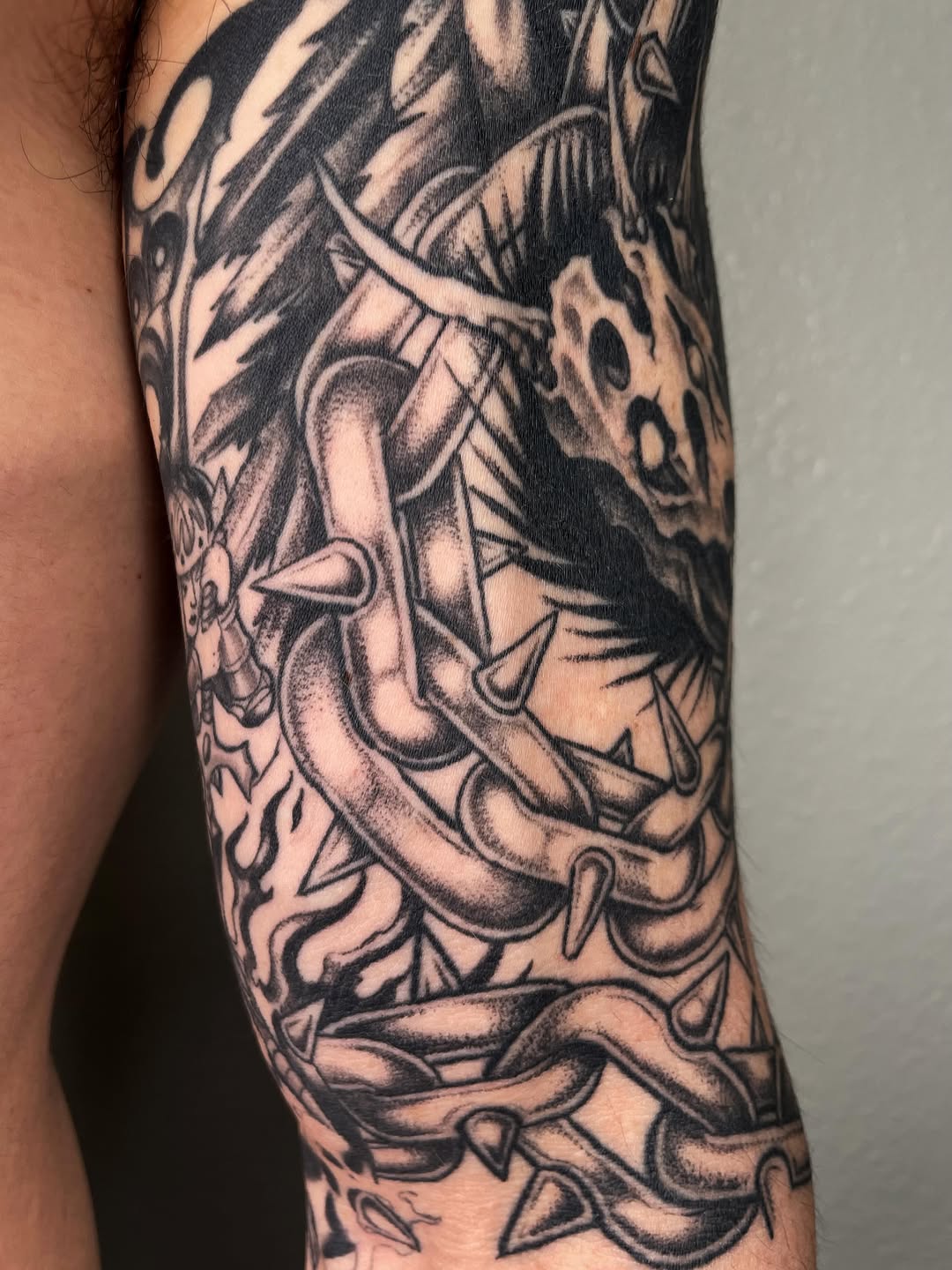 Tattoo by @ghostneedles_ β black_and_grey, dark_realism