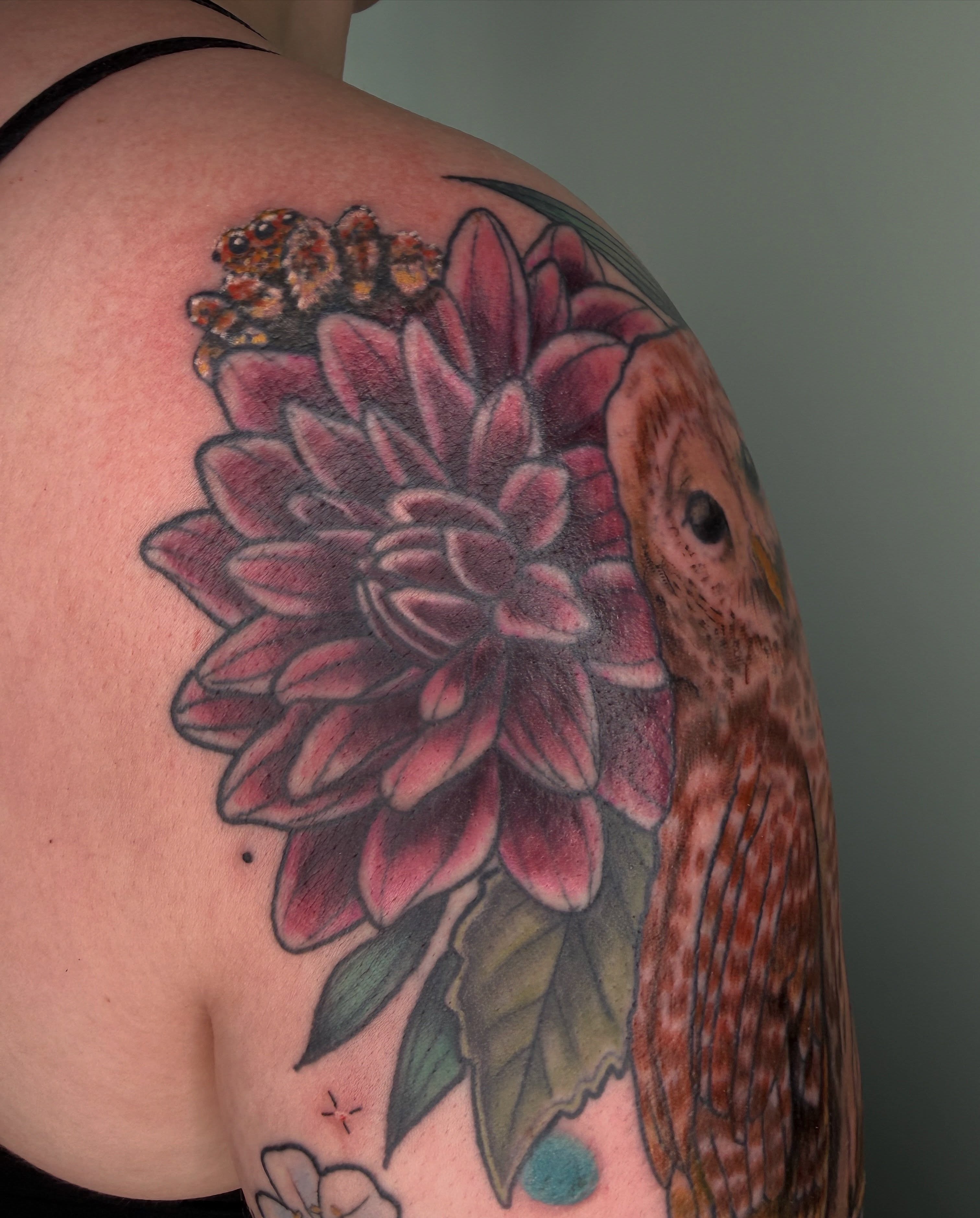 Tattoo by @louddoodle — realism, dotwork
