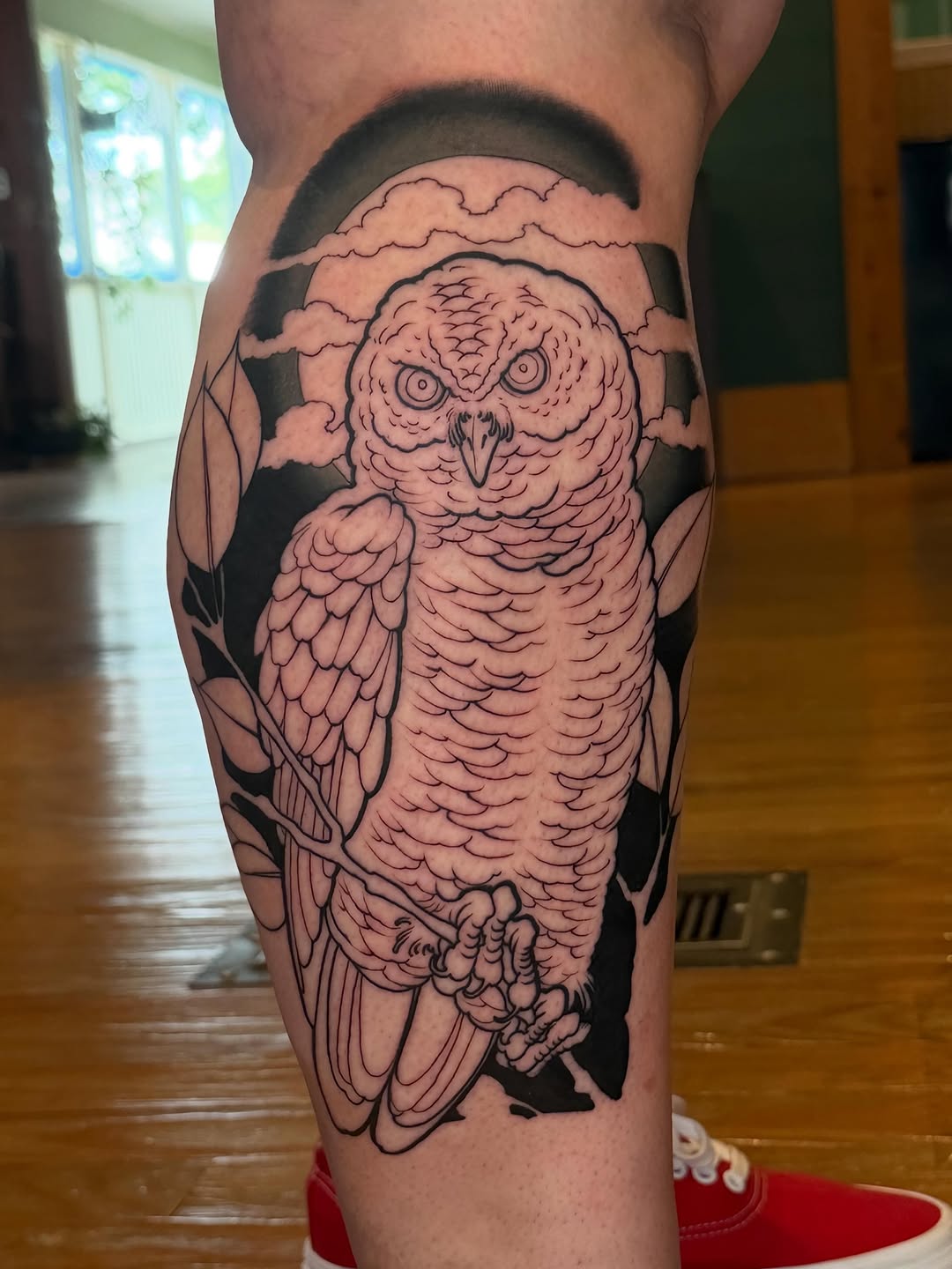 Tattoo by @nathan_thomas_tattoos — blackwork, illustrative