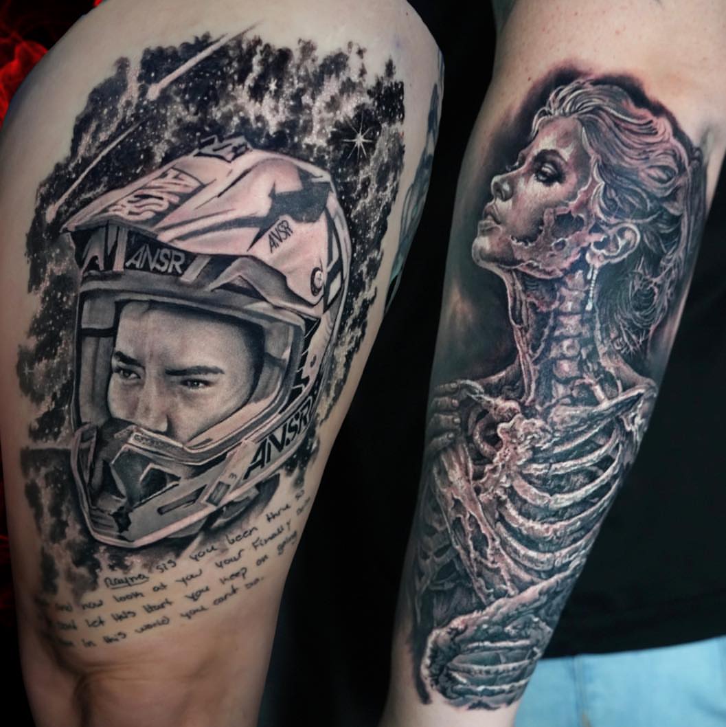 Tattoo by @mattallsman.tattoo — realism, black_and_grey