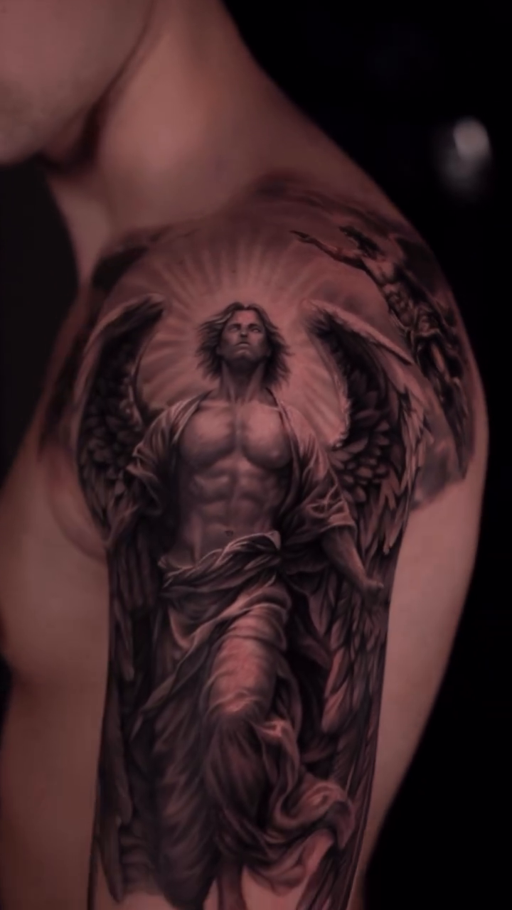 Tattoo by @luisbravotattoo — realism, black_and_grey