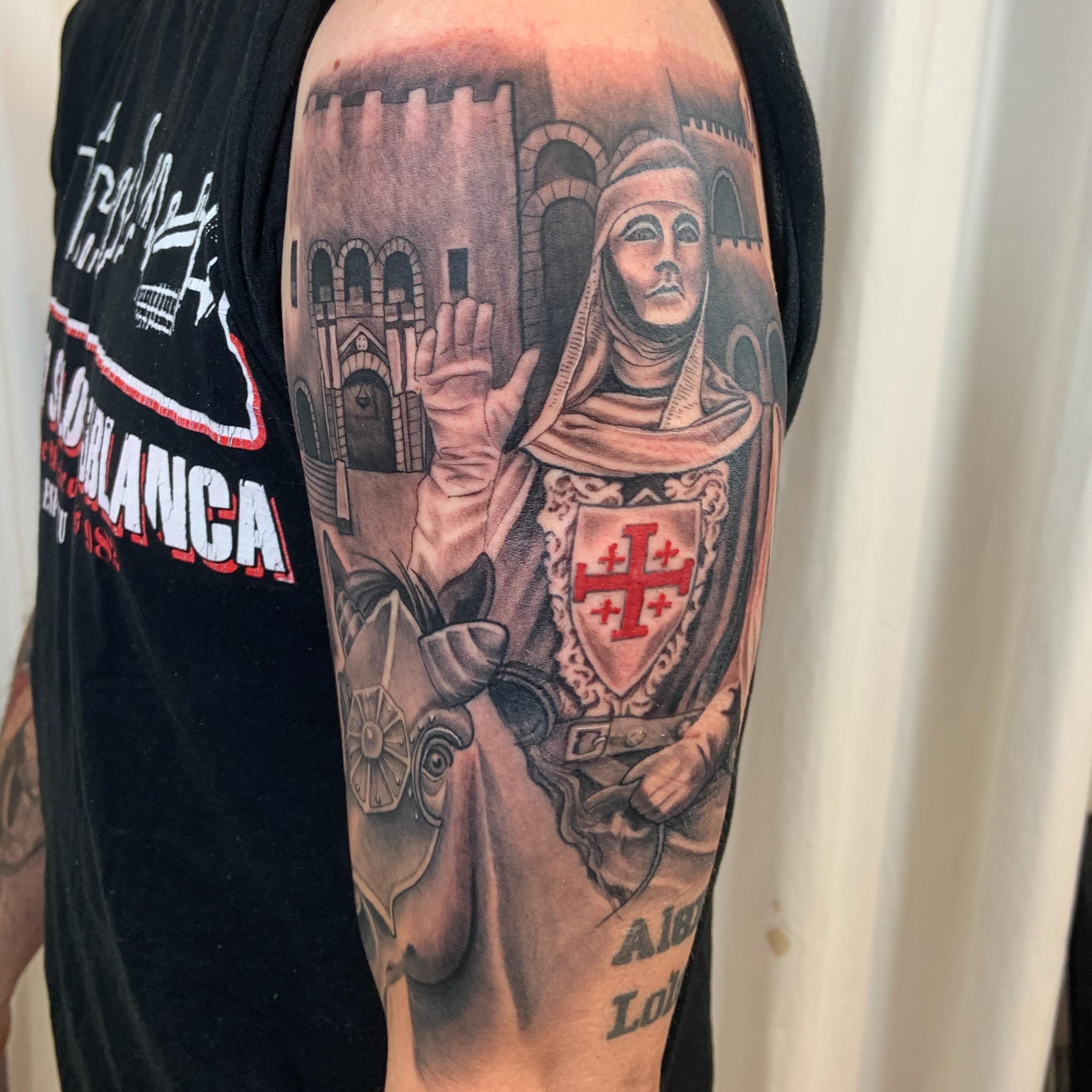 Tattoo by @tattoosbycourt β realism, black_and_grey