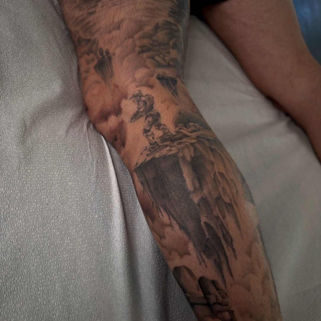 Tattoo by @joe.cruz_tattoos — realism, black_and_grey