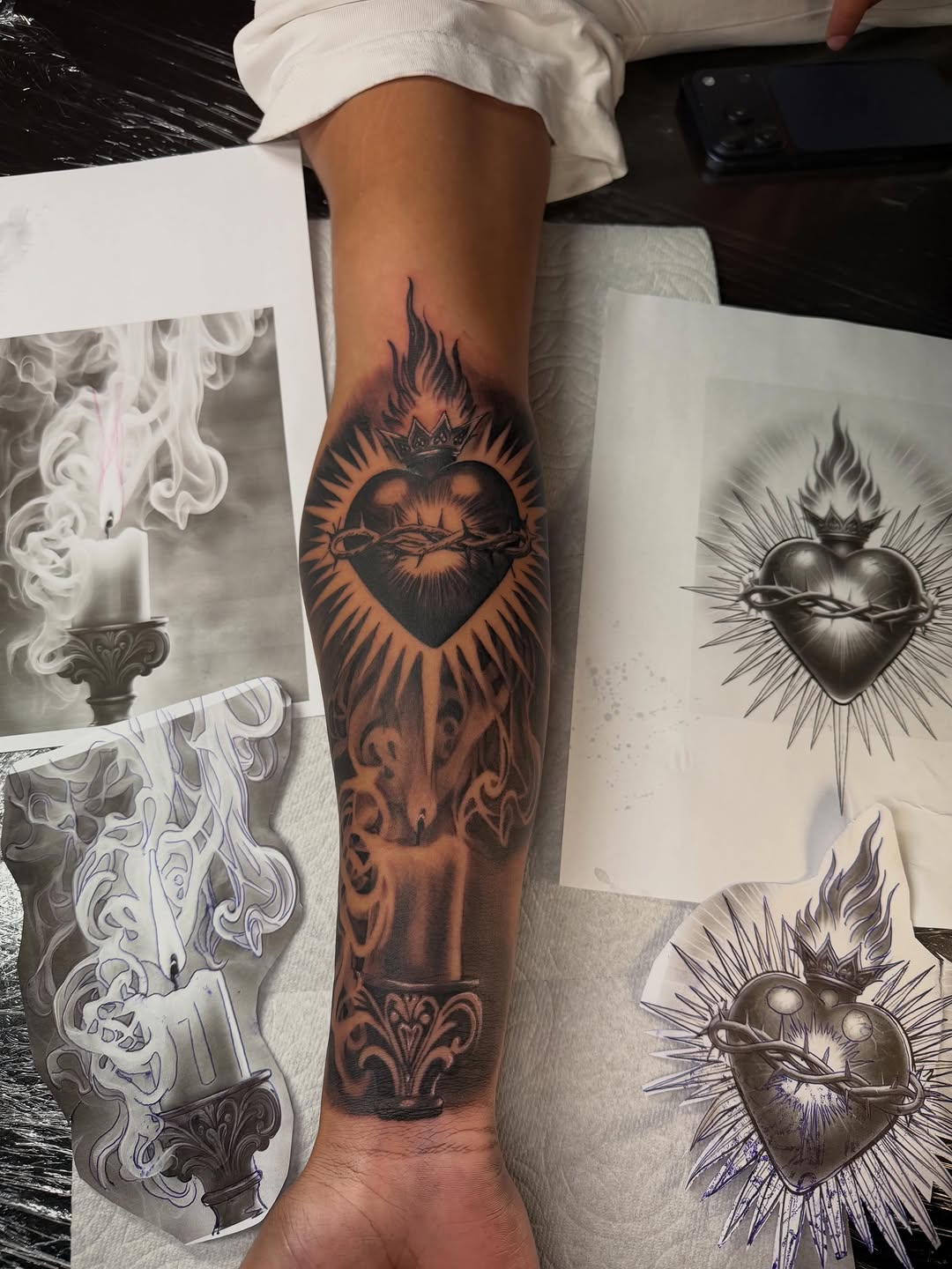 Tattoo by @marky_chavez โ black_and_grey, realism