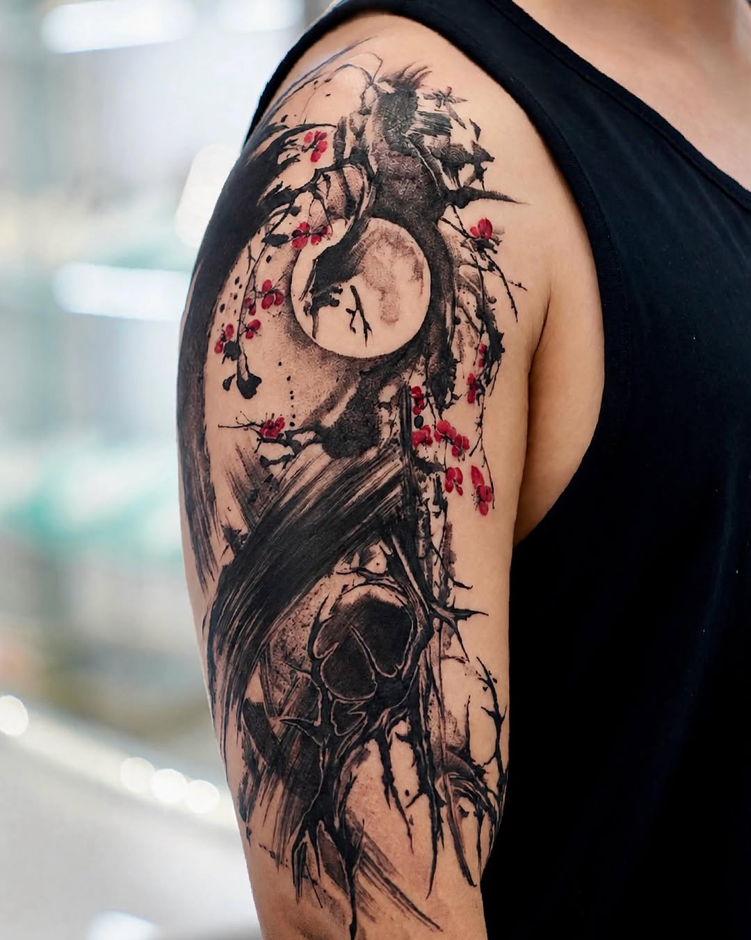 Tattoo by @mj_inkflow — blackwork, illustrative