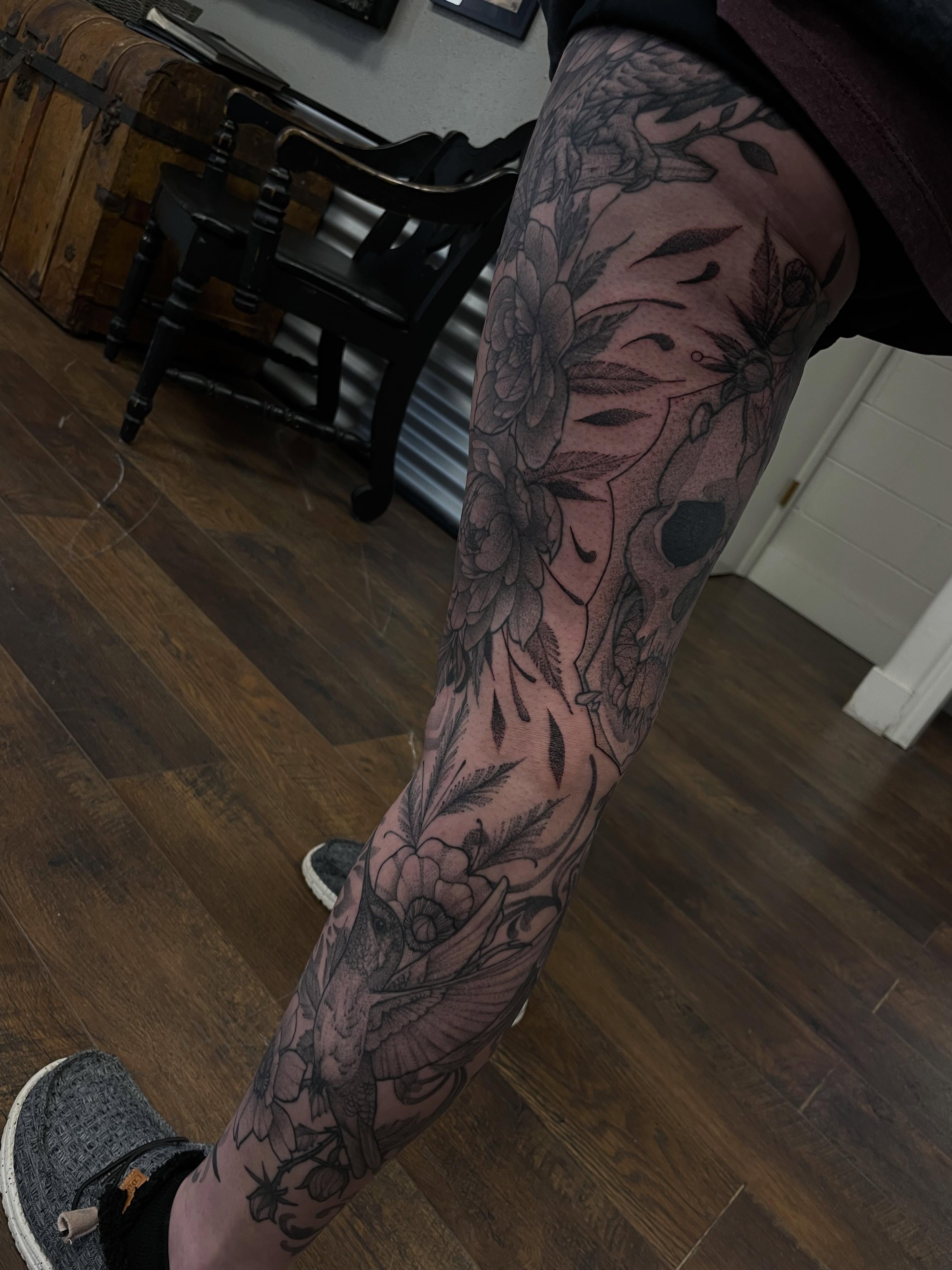 Tattoo by @_sinnertattoos — black_and_grey