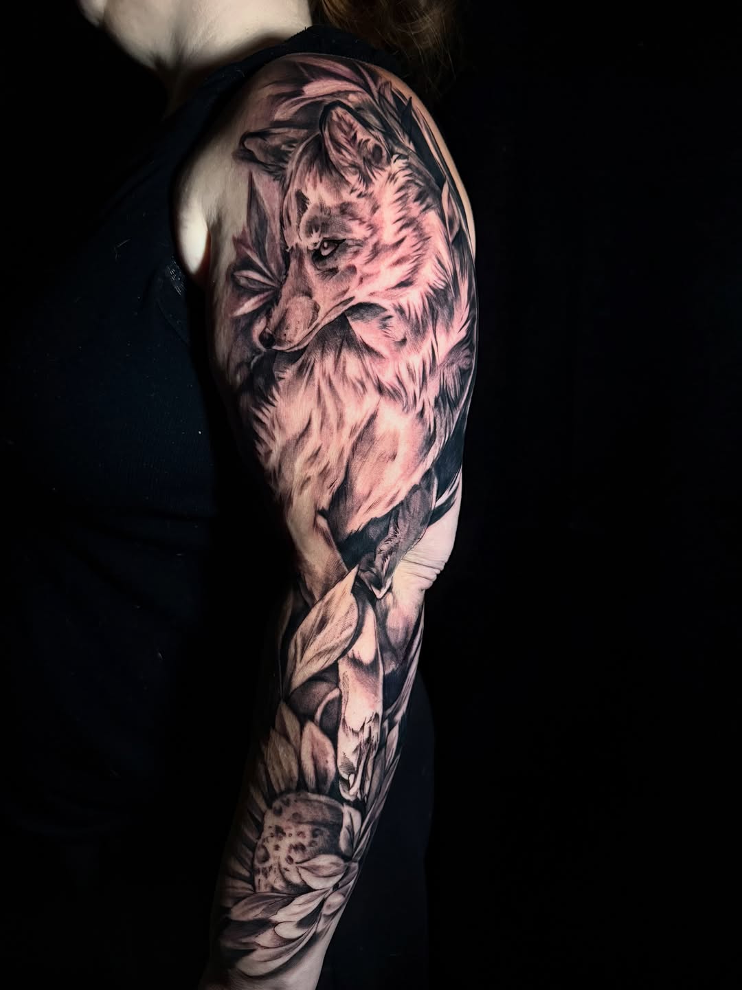 Tattoo by @skunk_punk_ink — realism, black_and_grey