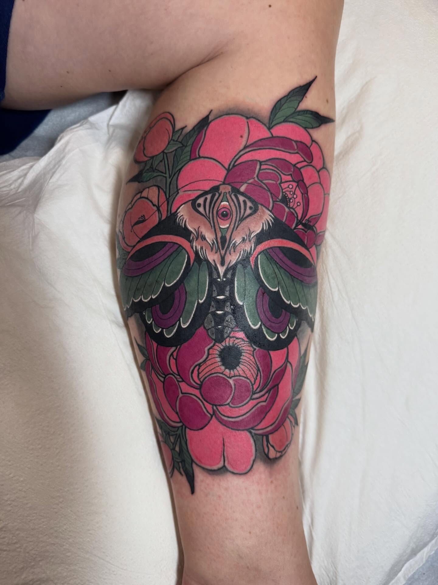 Tattoo by @travisbrowntattoos — american_traditional, dotwork