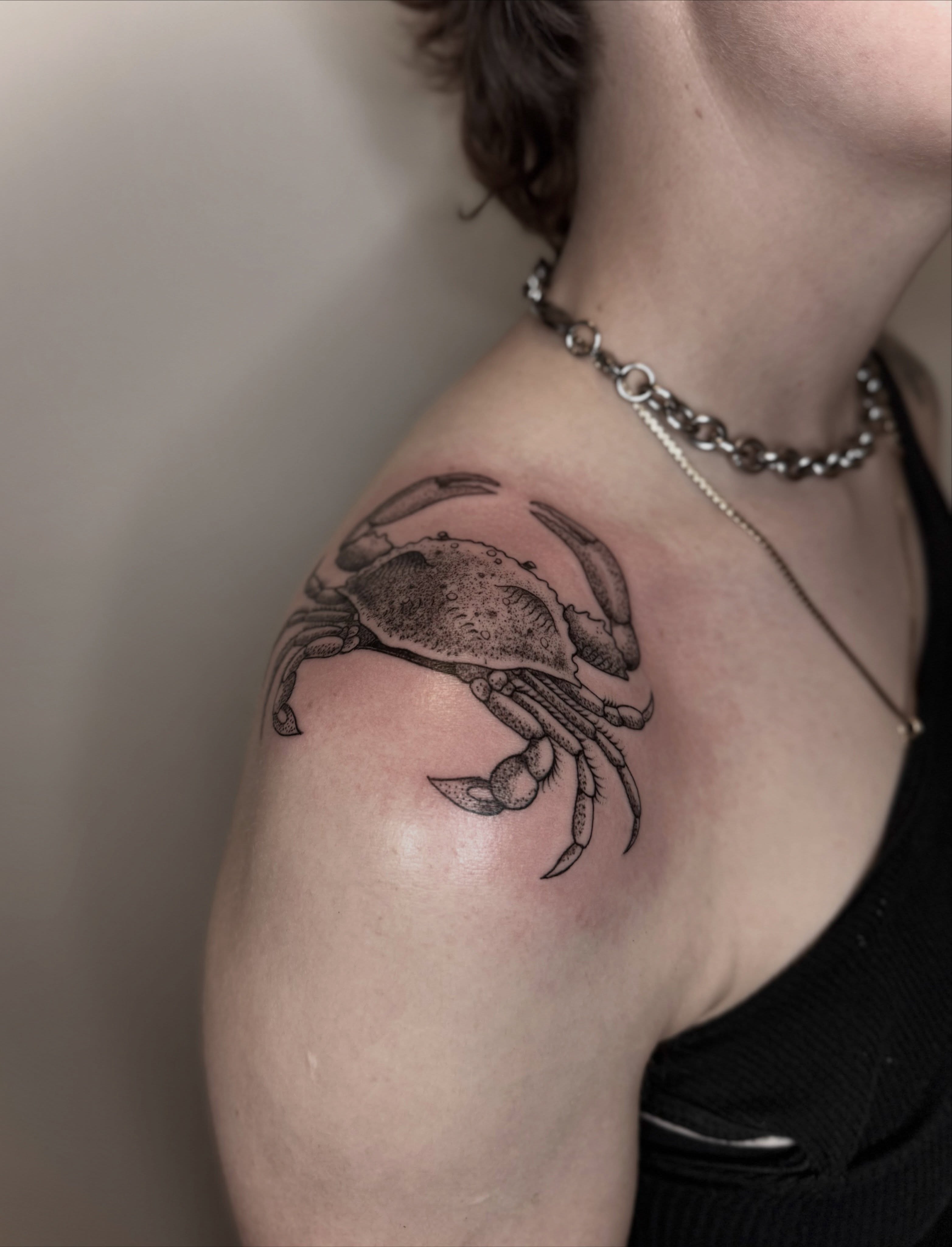 Tattoo by @katelumos — dotwork