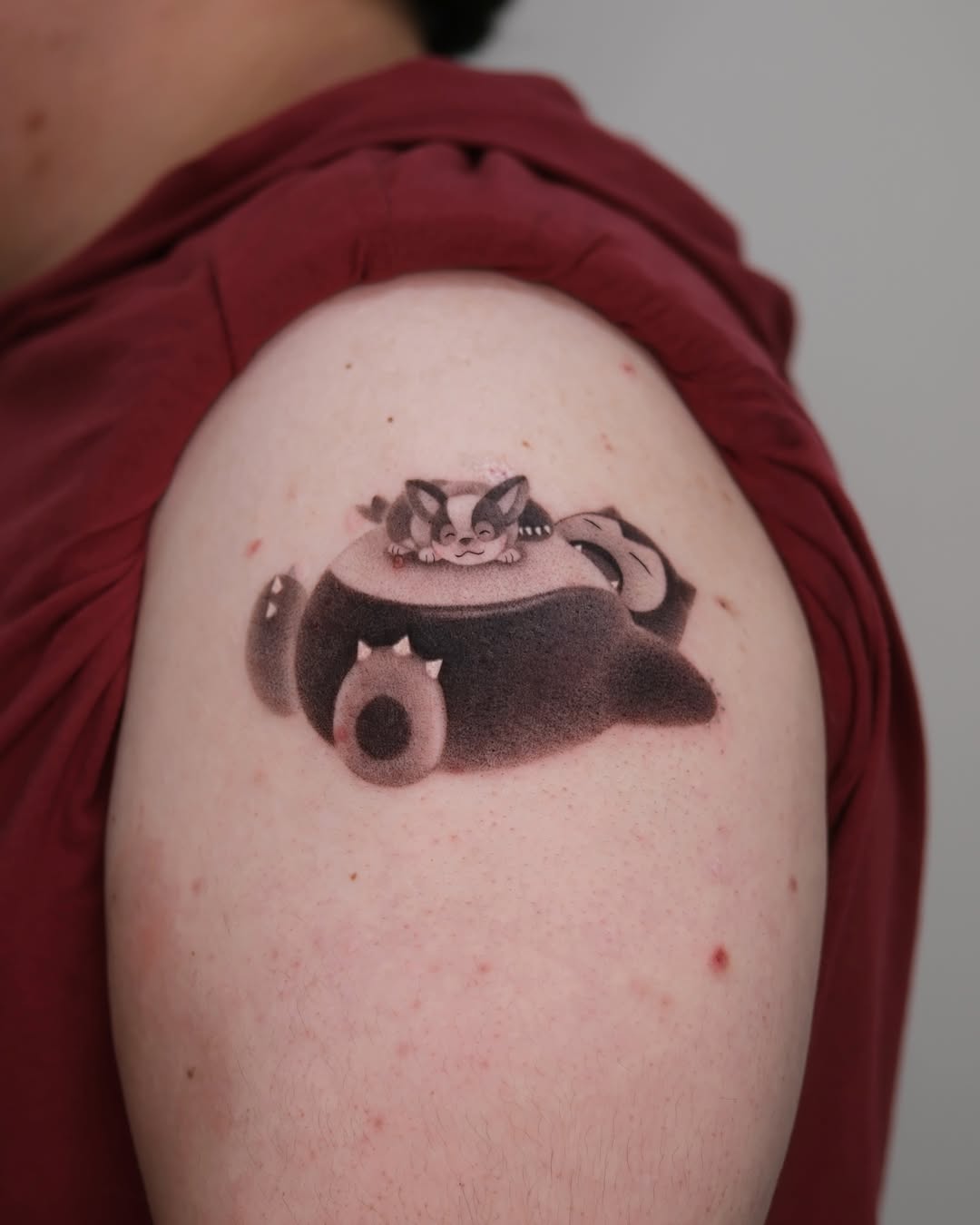 Tattoo by @toki.tattoos — black_and_grey