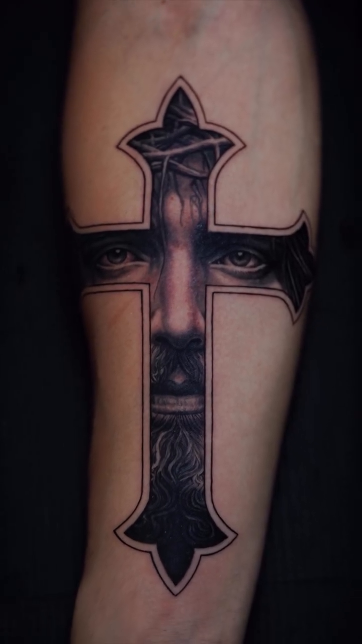 Tattoo by @artedececil — dark_realism, black_and_grey