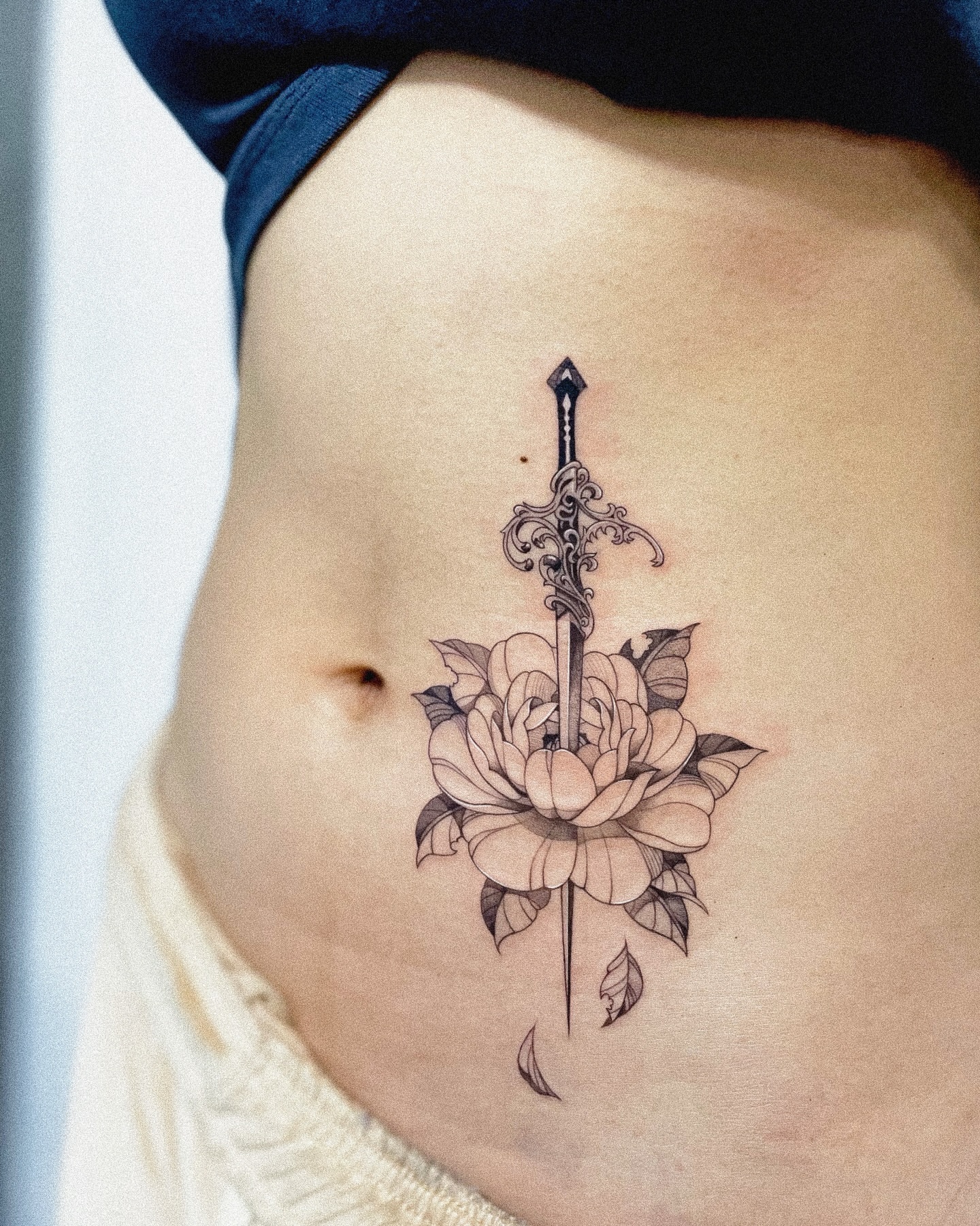 Tattoo by @meongtatt — black_and_grey, ornamental