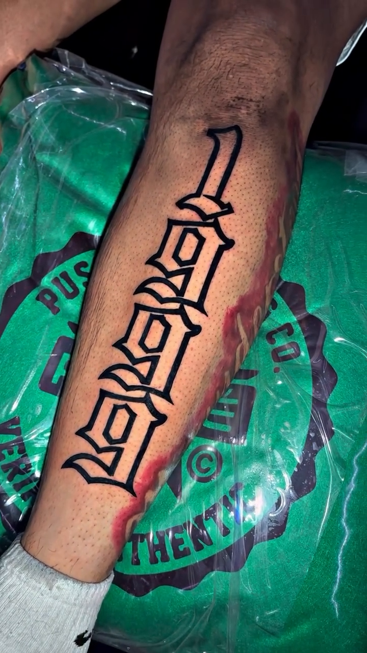 Tattoo by @inkfromtyyland — lettering_script