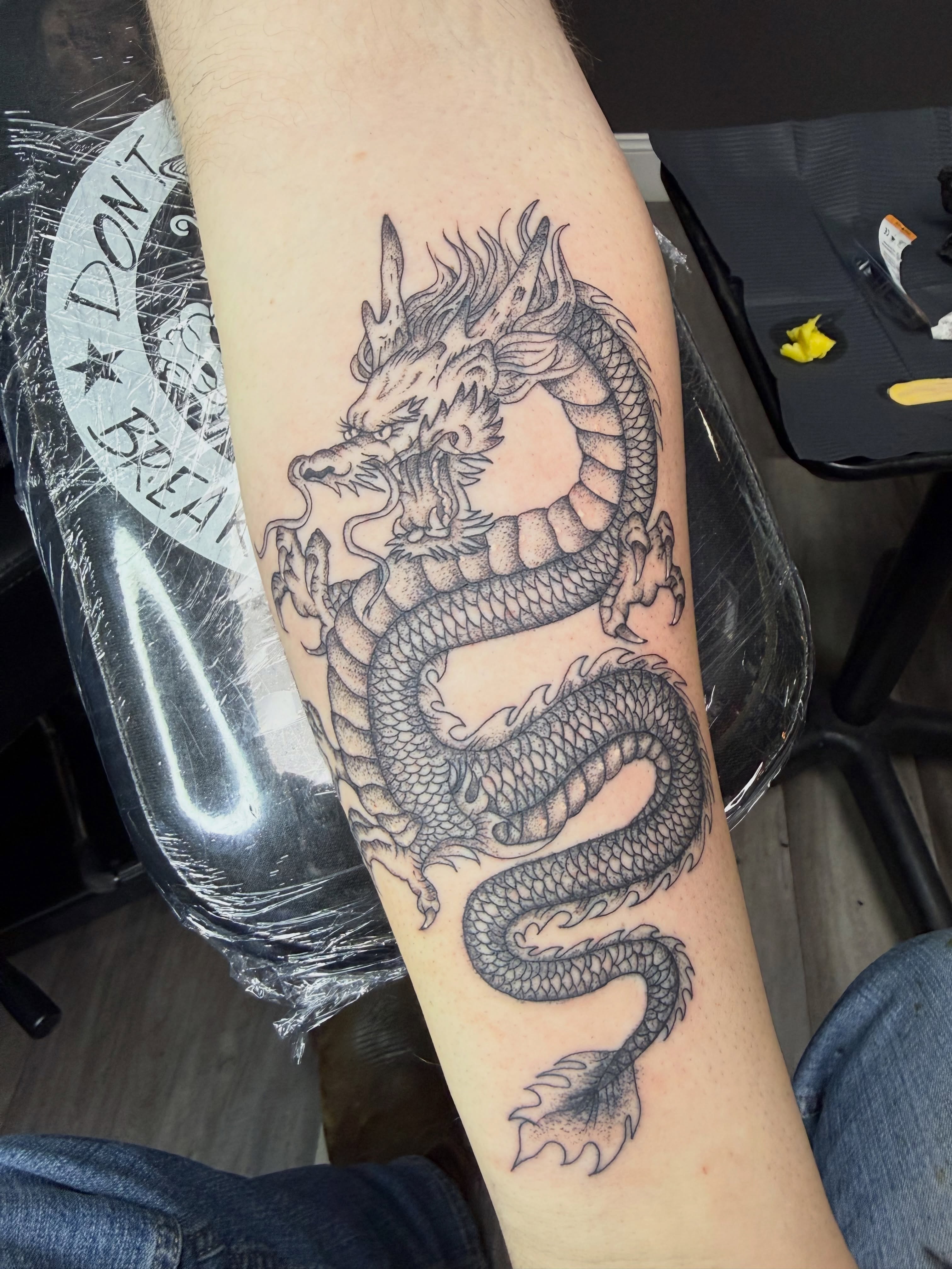 Tattoo by @bfmc_peanut_72 — black_and_grey