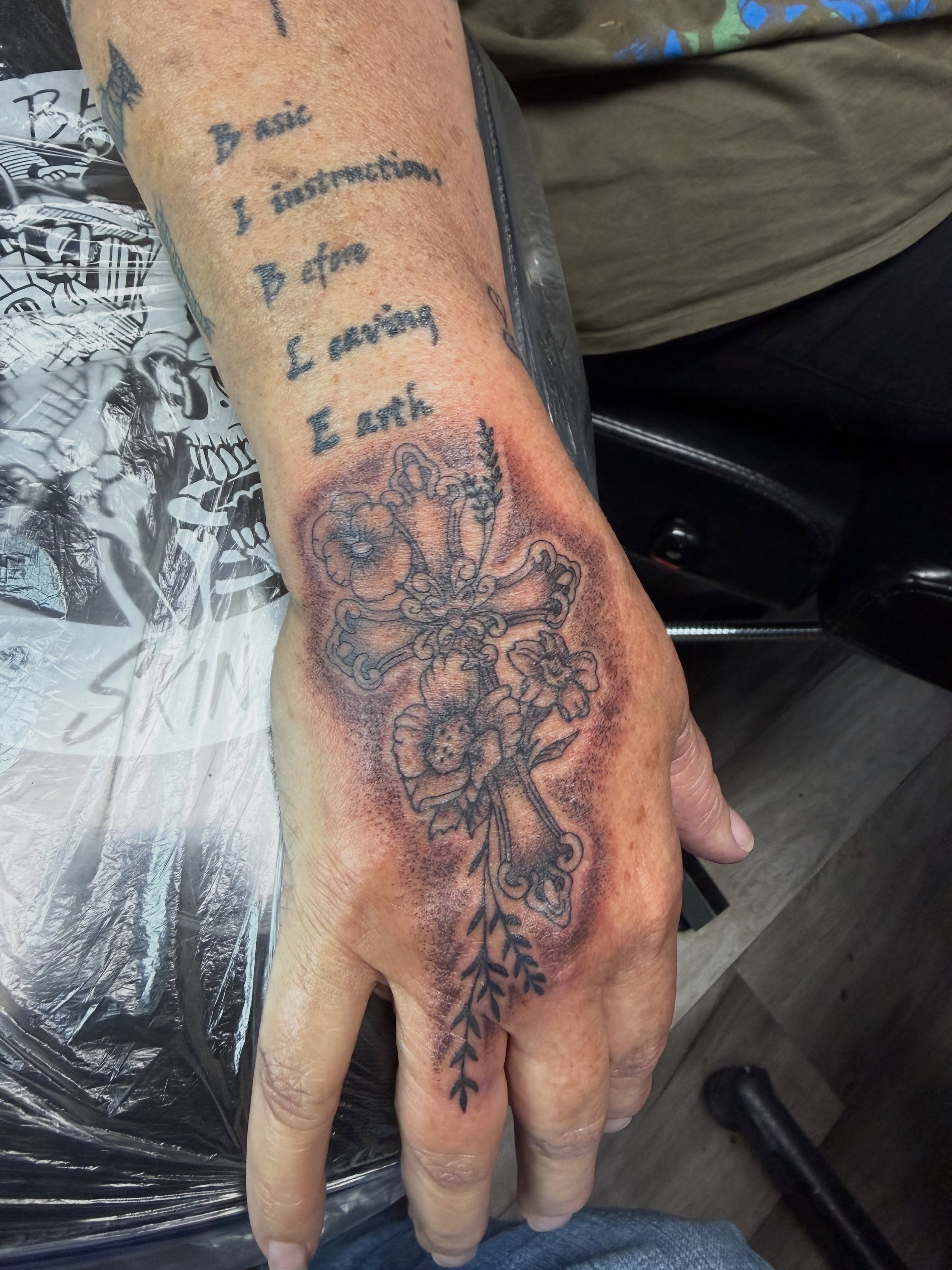Tattoo by @bfmc_peanut_72 — black_and_grey