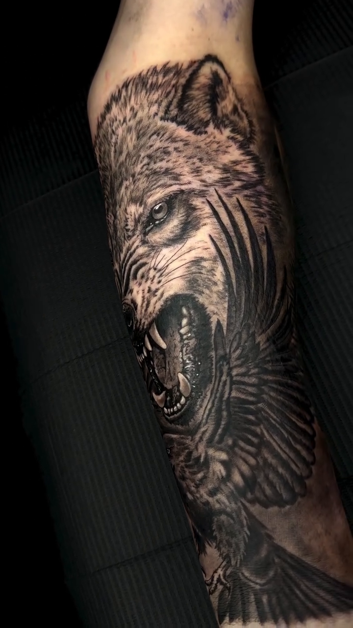 Tattoo by @brooksctattoos — realism, dark_realism