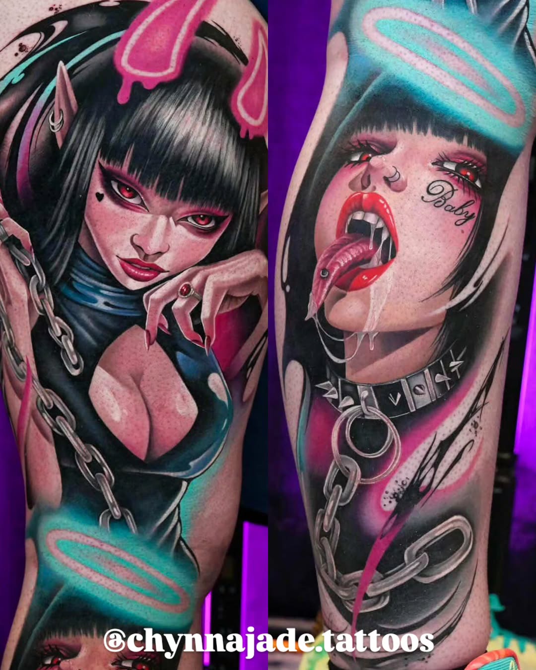 Tattoo by @chynnajade.tattoos — new_school, dark_realism
