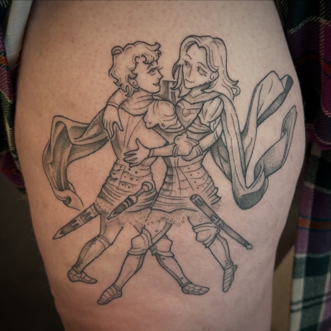 Tattoo by @thetattoolizard — illustrative, black_and_grey
