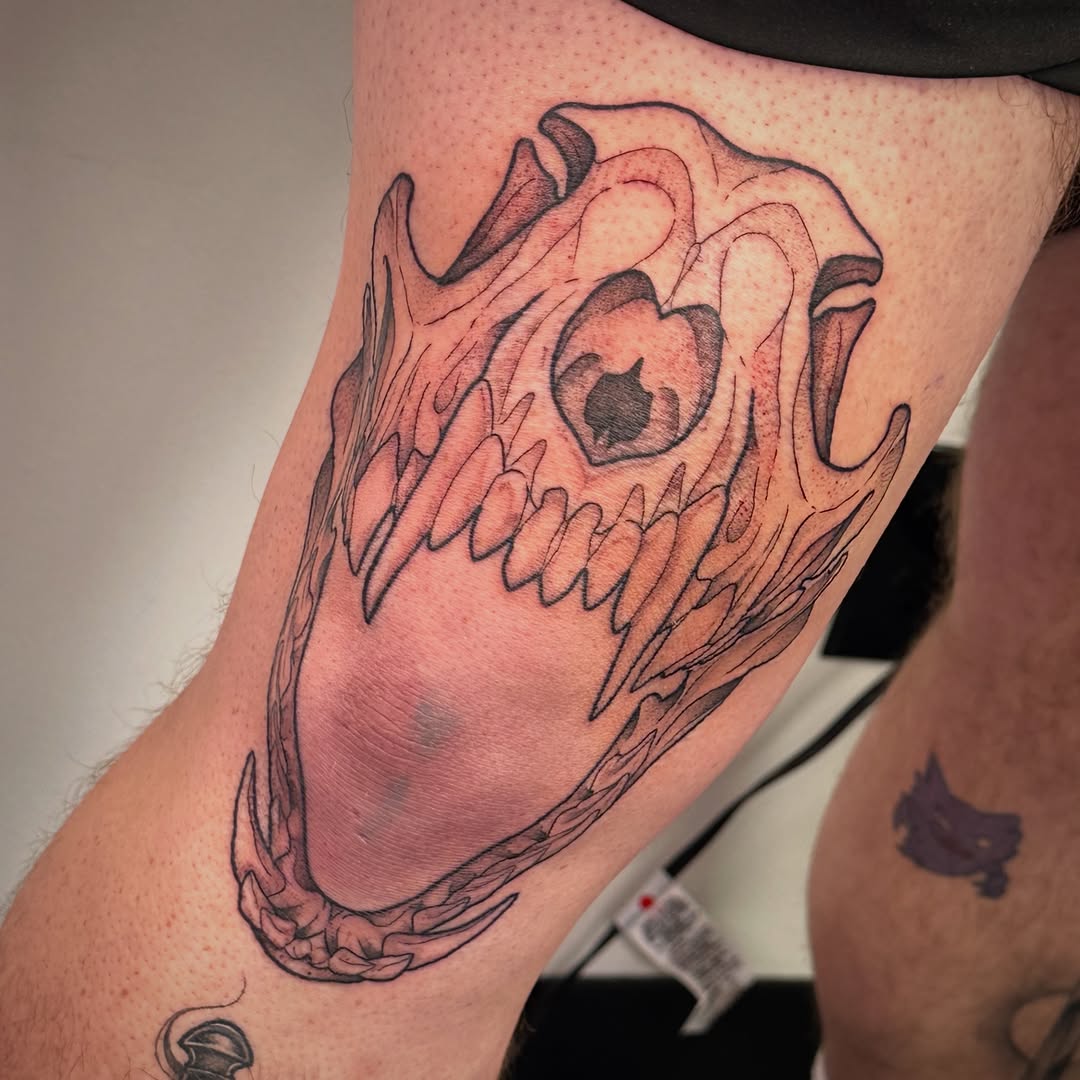 Tattoo by @thetattoolizard — black_and_grey, realism