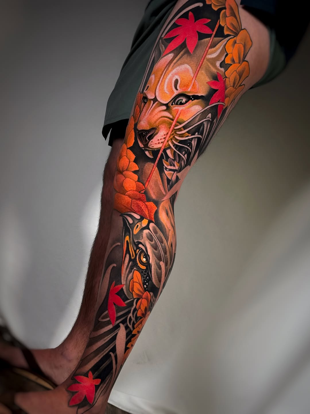 Japanese tattoo on the forearm by Aitor Arie, Roseville, California