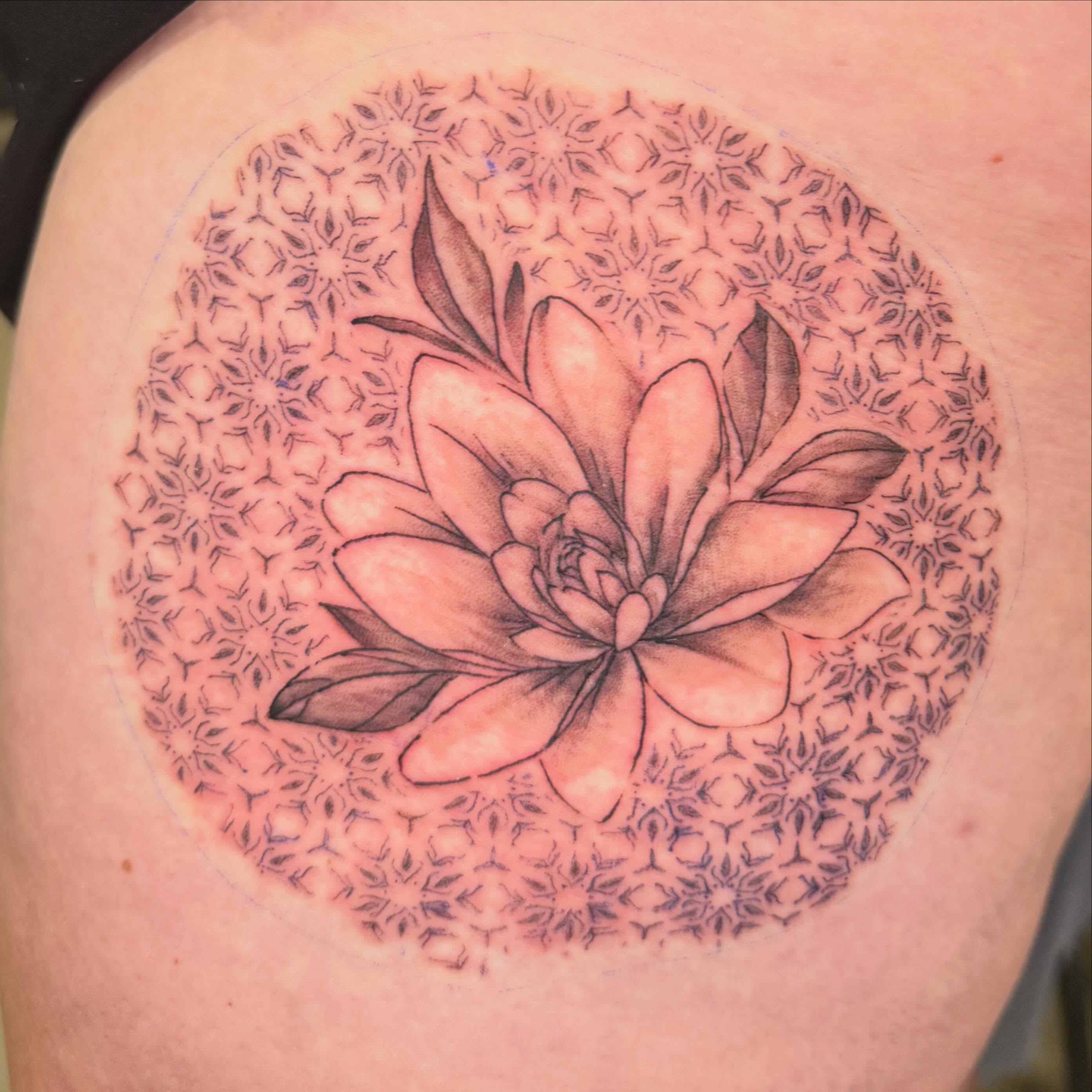 Tattoo by @charlestrujillo — realism, dotwork