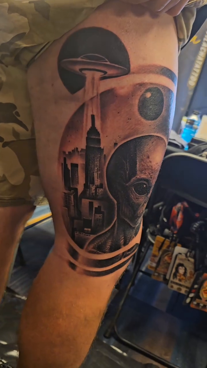 Tattoo by @ericbadantattoos โ realism, black_and_grey