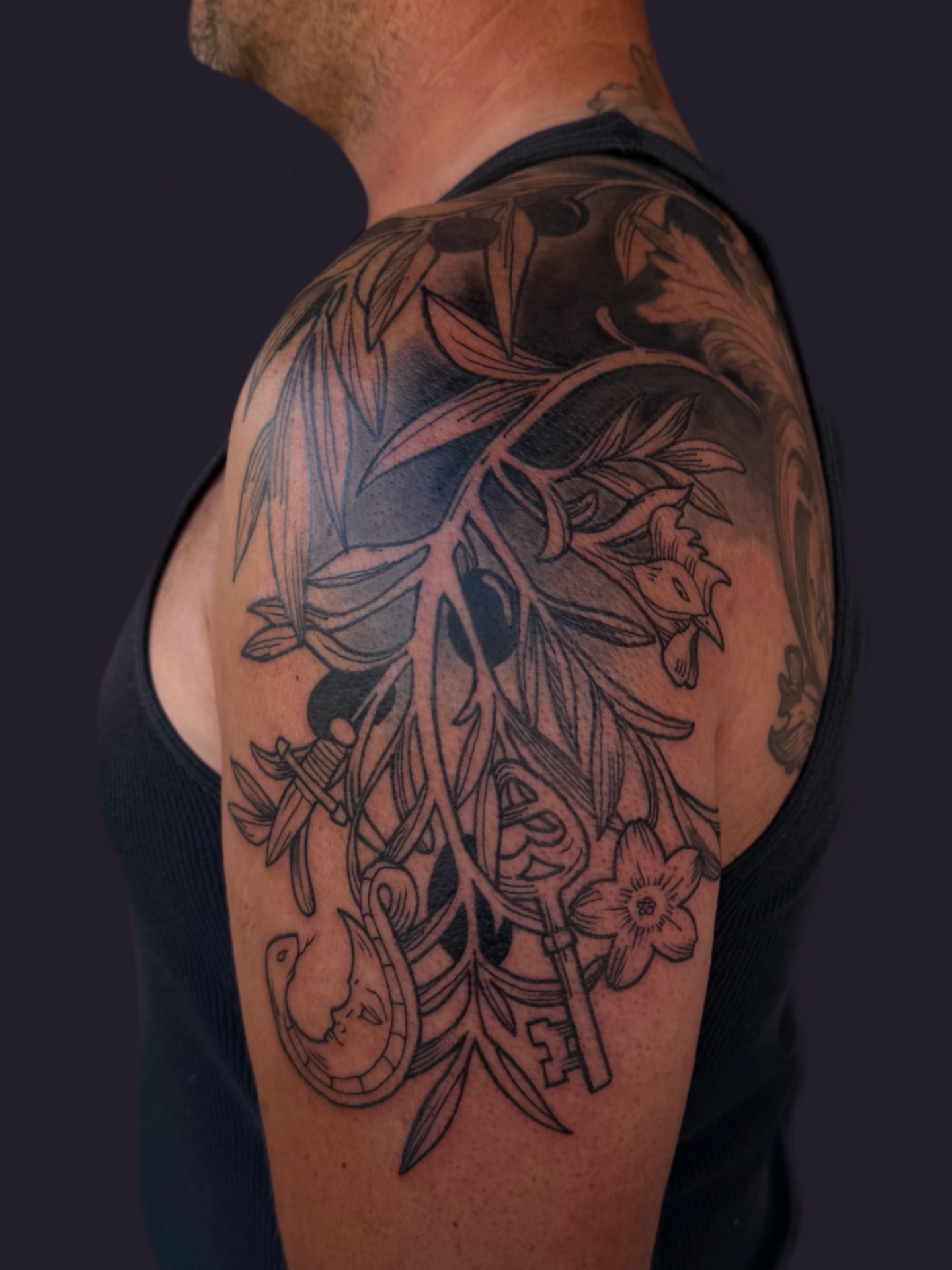Tattoo by @graphicward — black_and_grey, realism