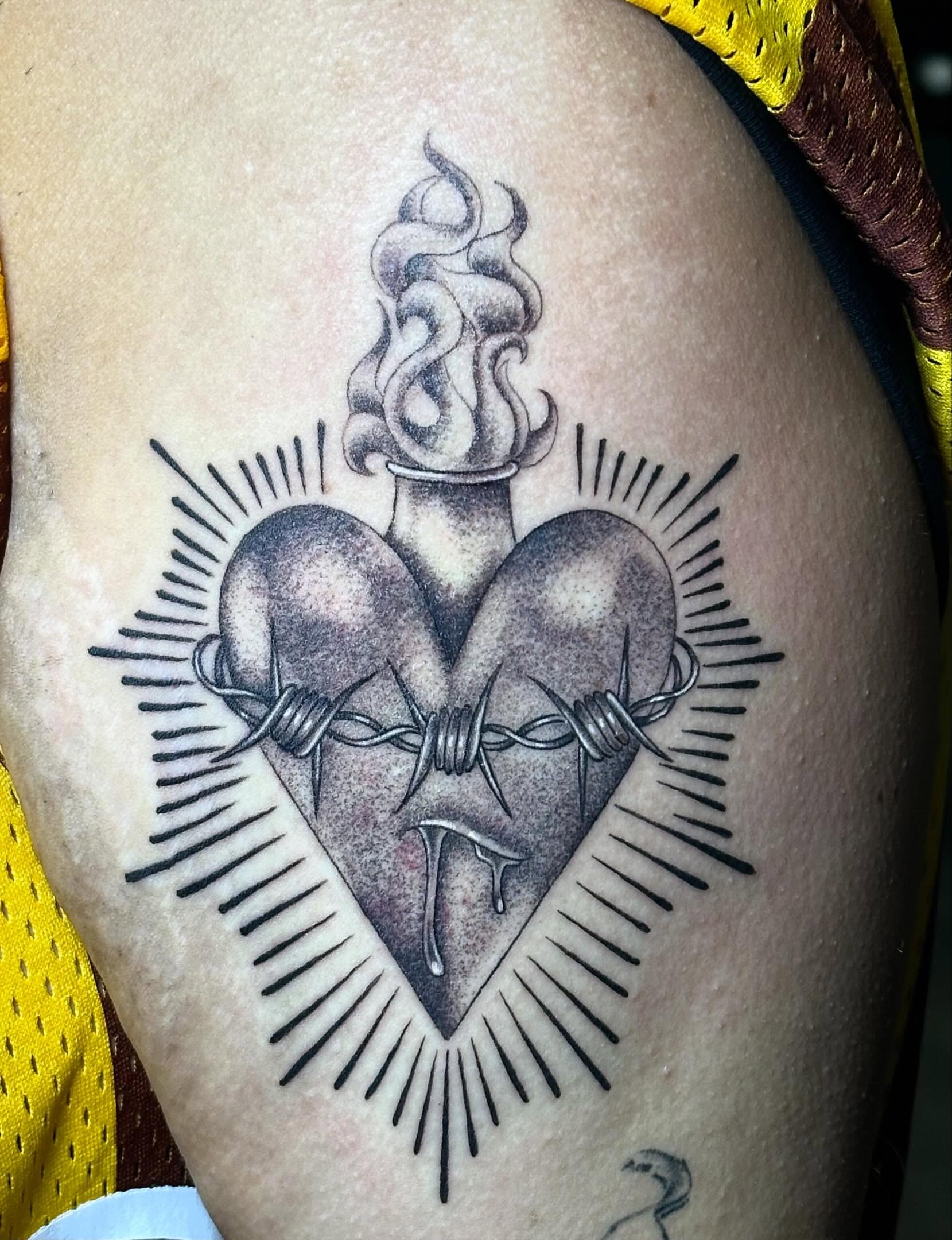 Tattoo by @fkkingwickedtattoos — black_and_grey, dark_realism