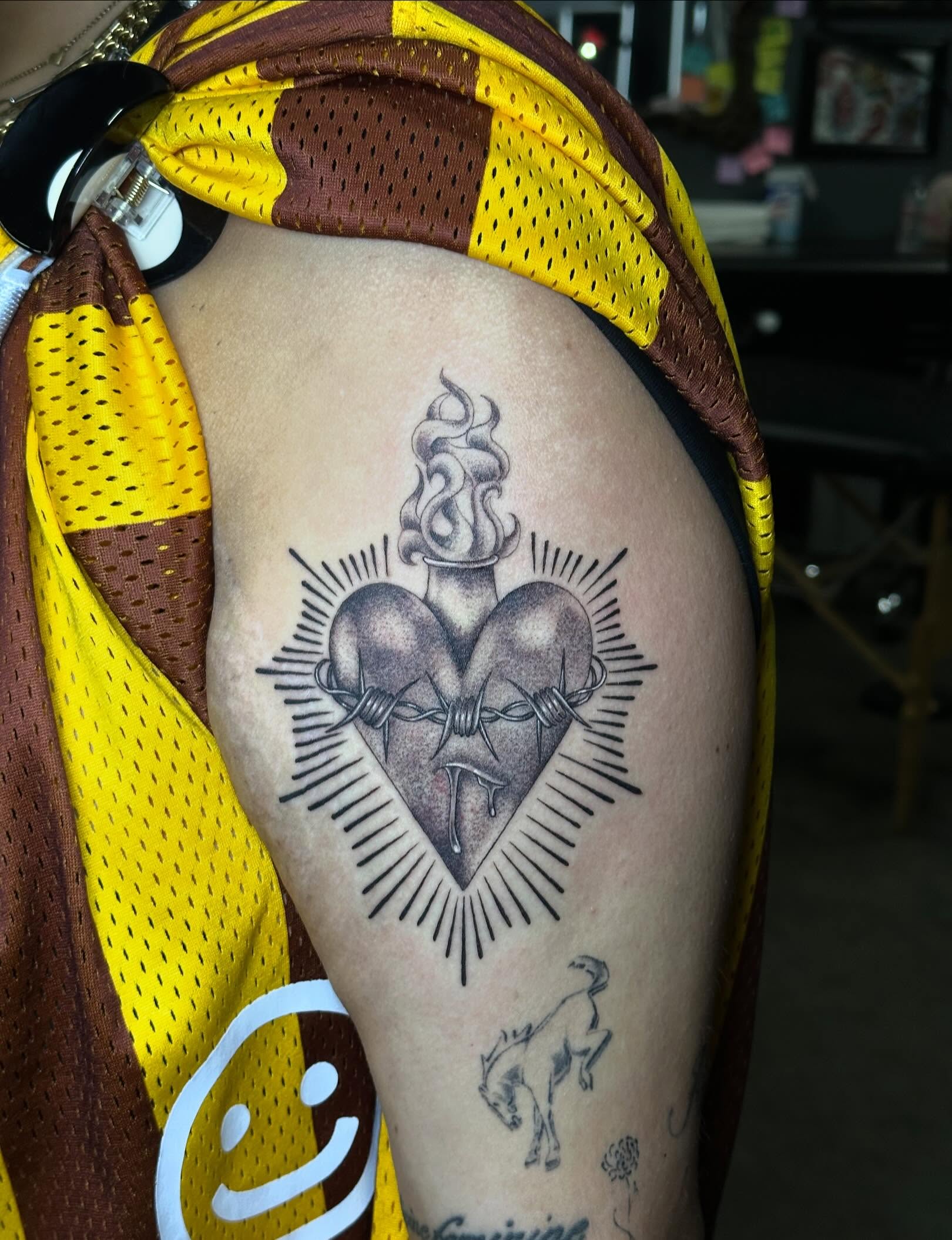 Tattoo by @fkkingwickedtattoos — black_and_grey, ornamental