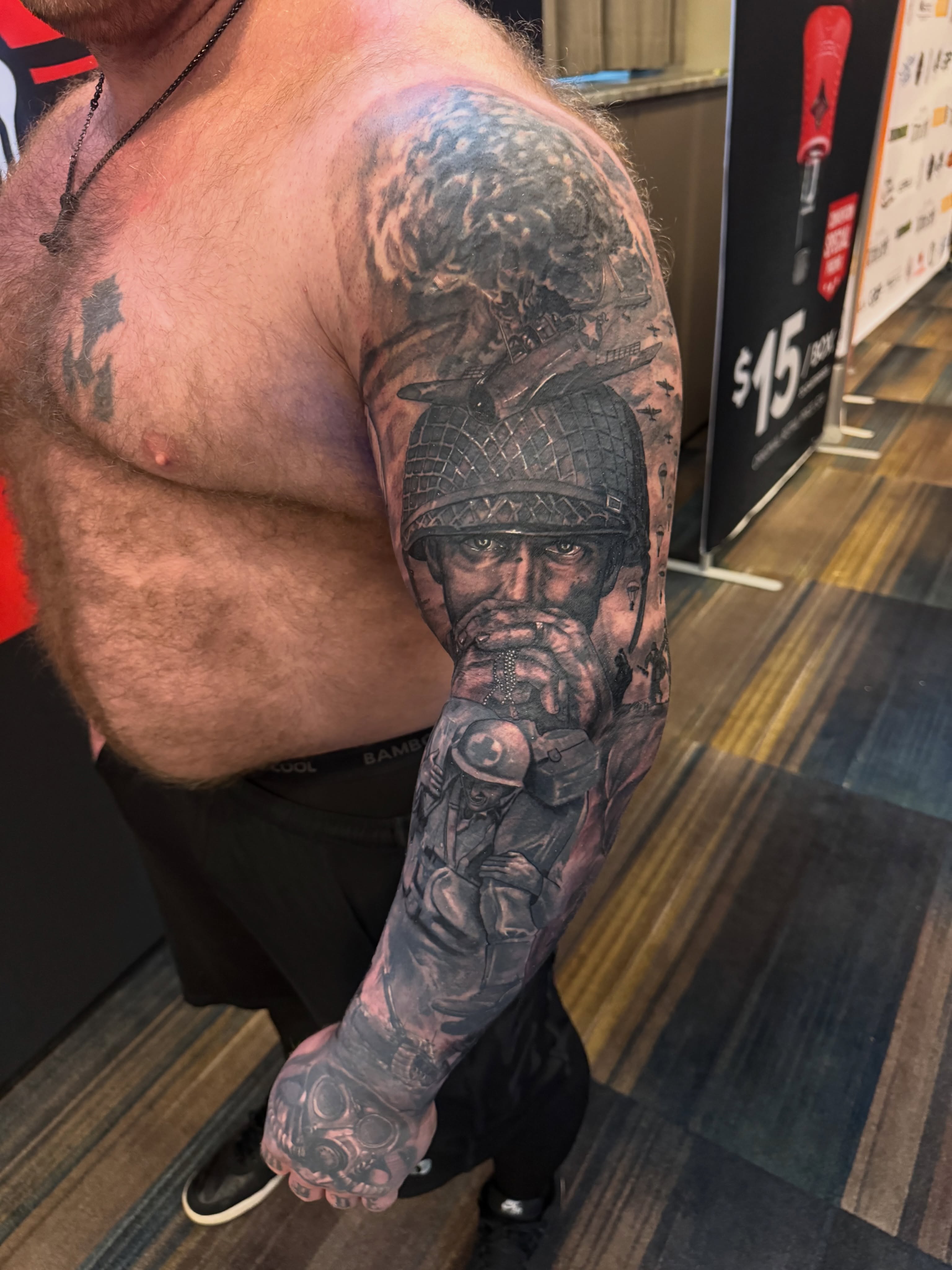 Tattoo by @tonywhodoestattoos — realism, black_and_grey