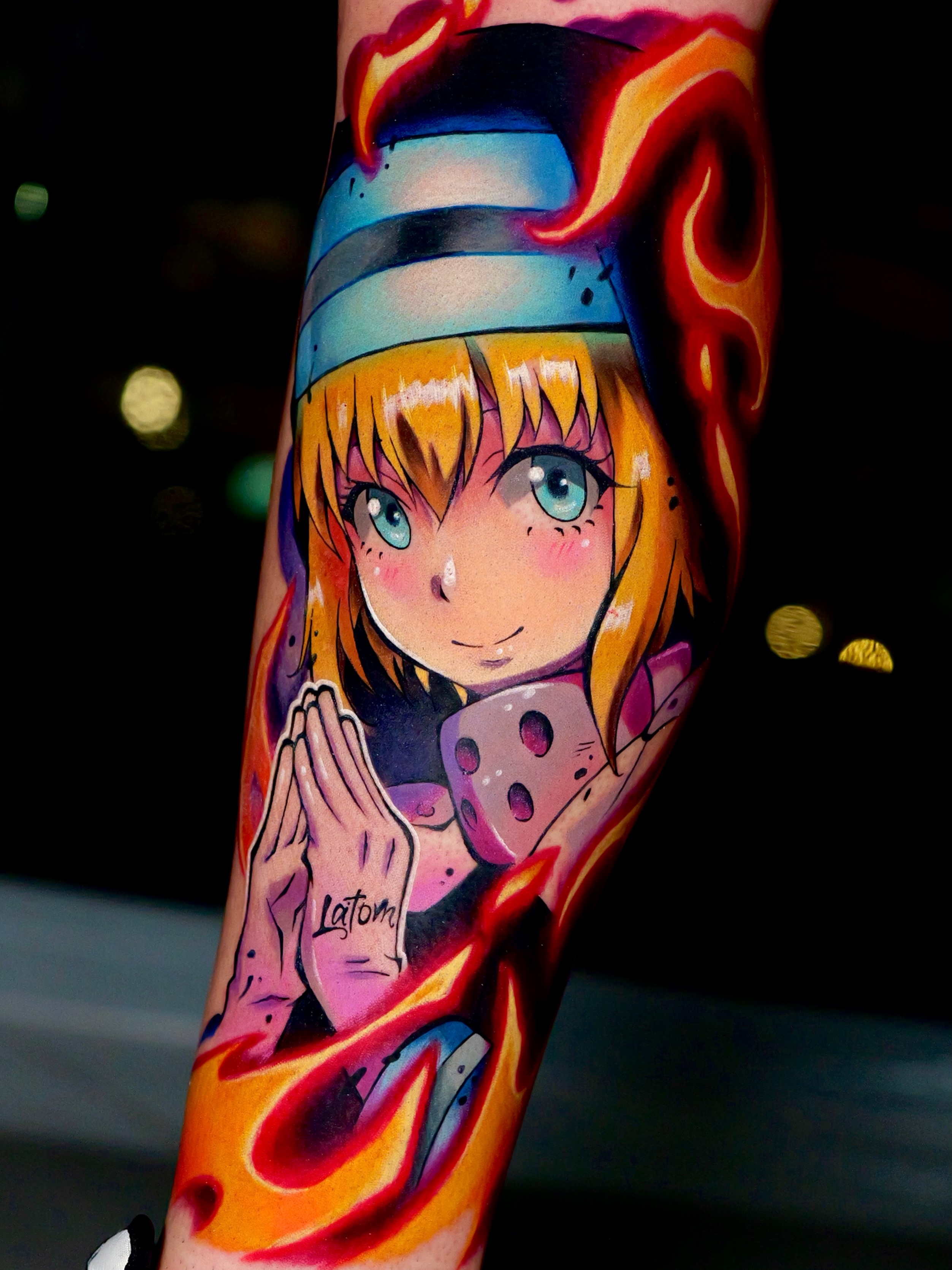 Tattoo by @ale.rivz — anime, illustrative