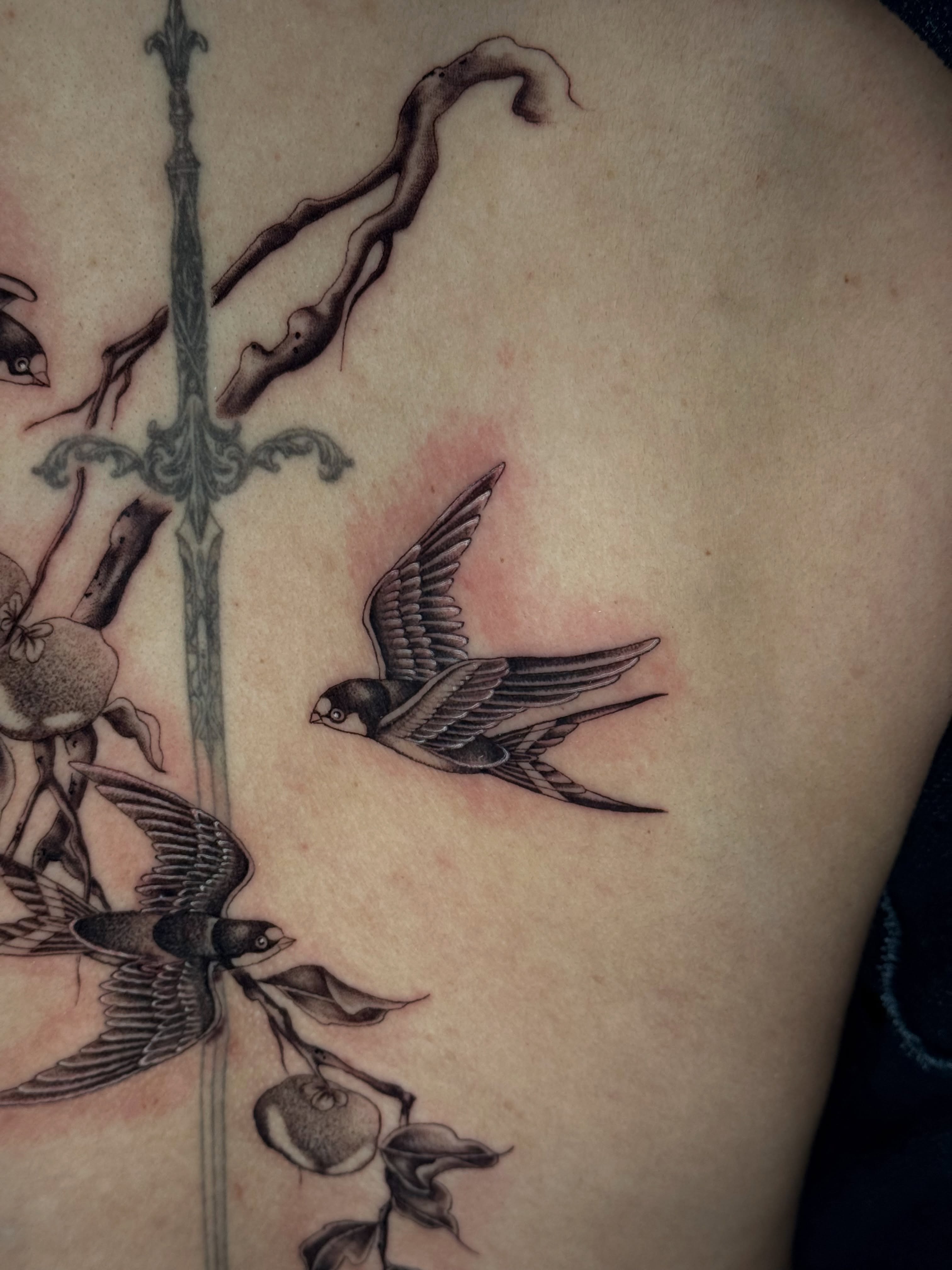 Tattoo by @monicas_tattoos โ black_and_grey
