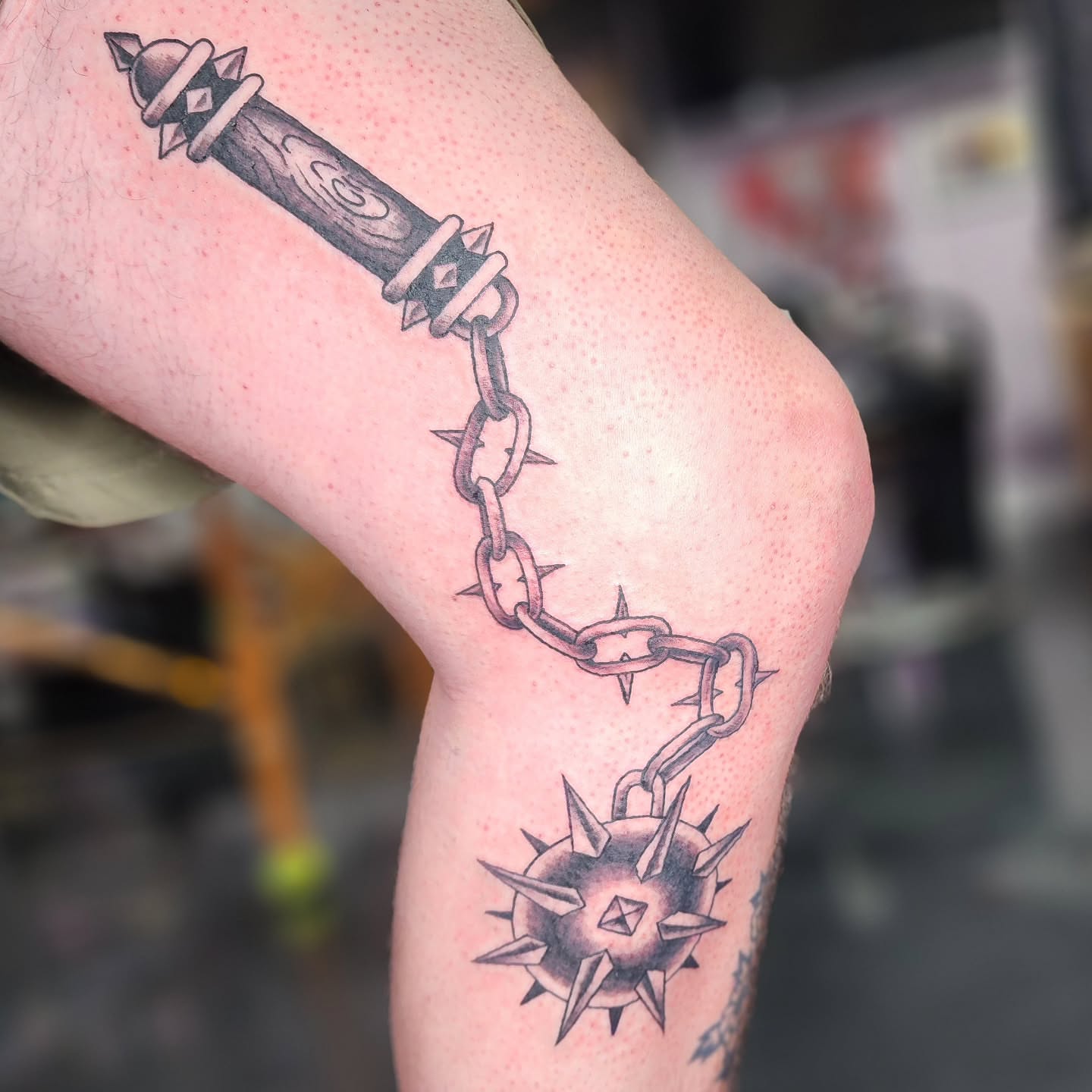 Tattoo by @soft.stabbin.sarah — black_and_grey
