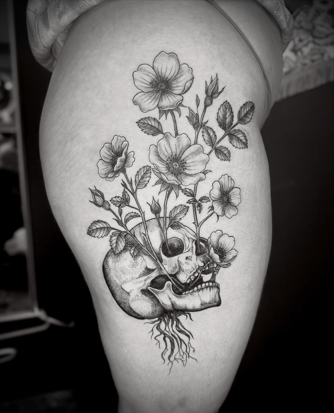 Tattoo by @janai.artistry — black_and_grey, realism