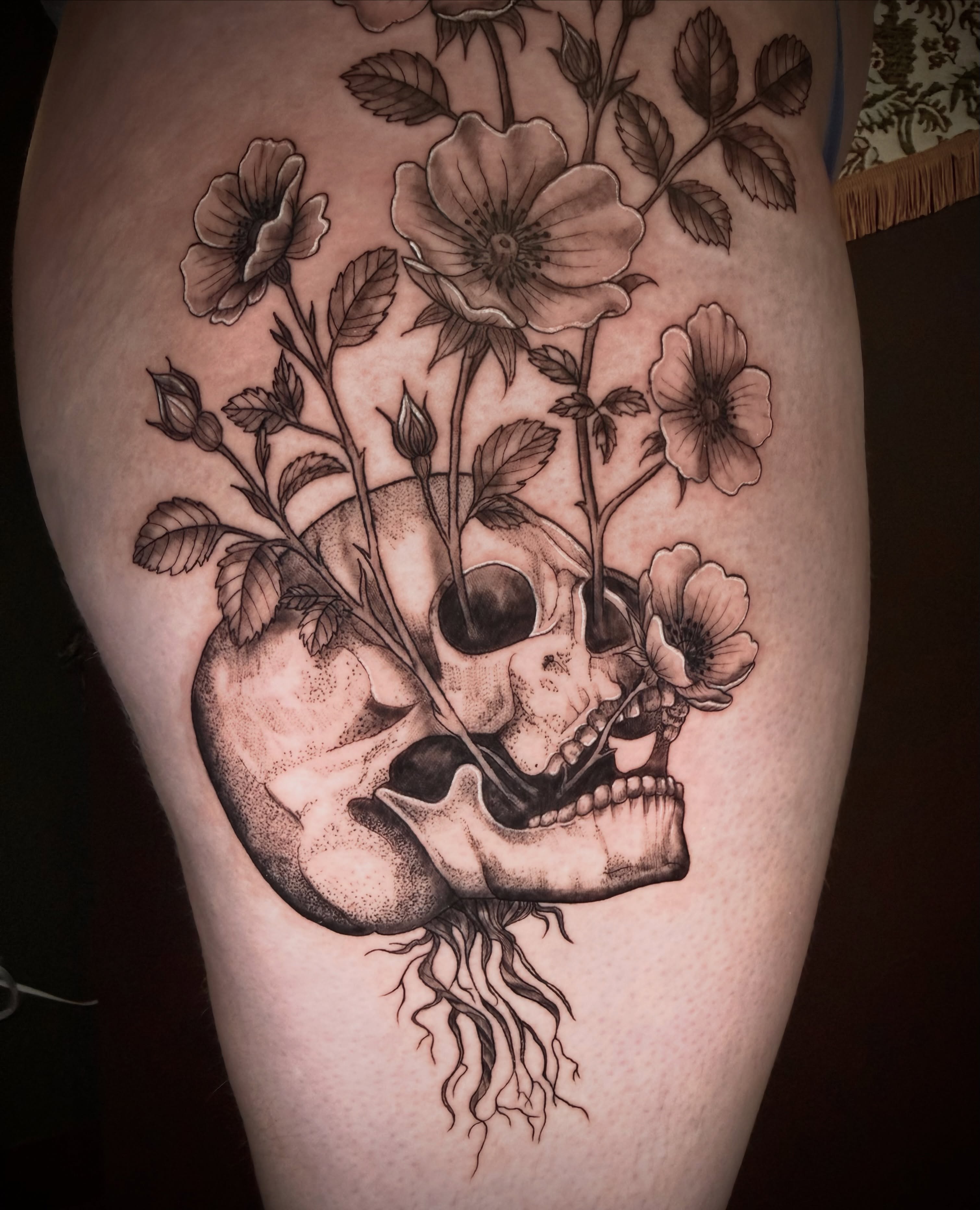 Tattoo by @janai.artistry — dotwork, realism