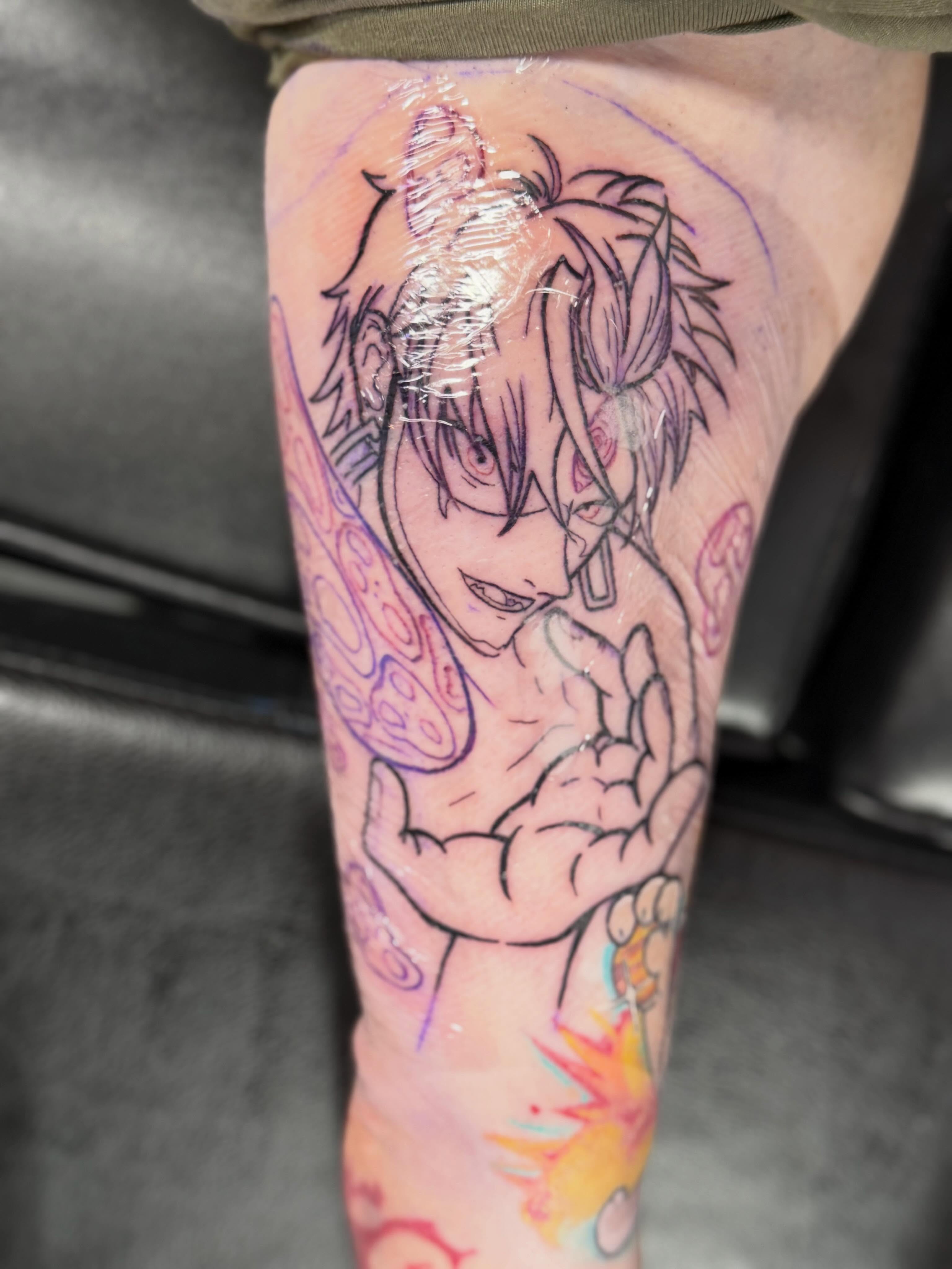 Tattoo by @sinfulwaifu — anime