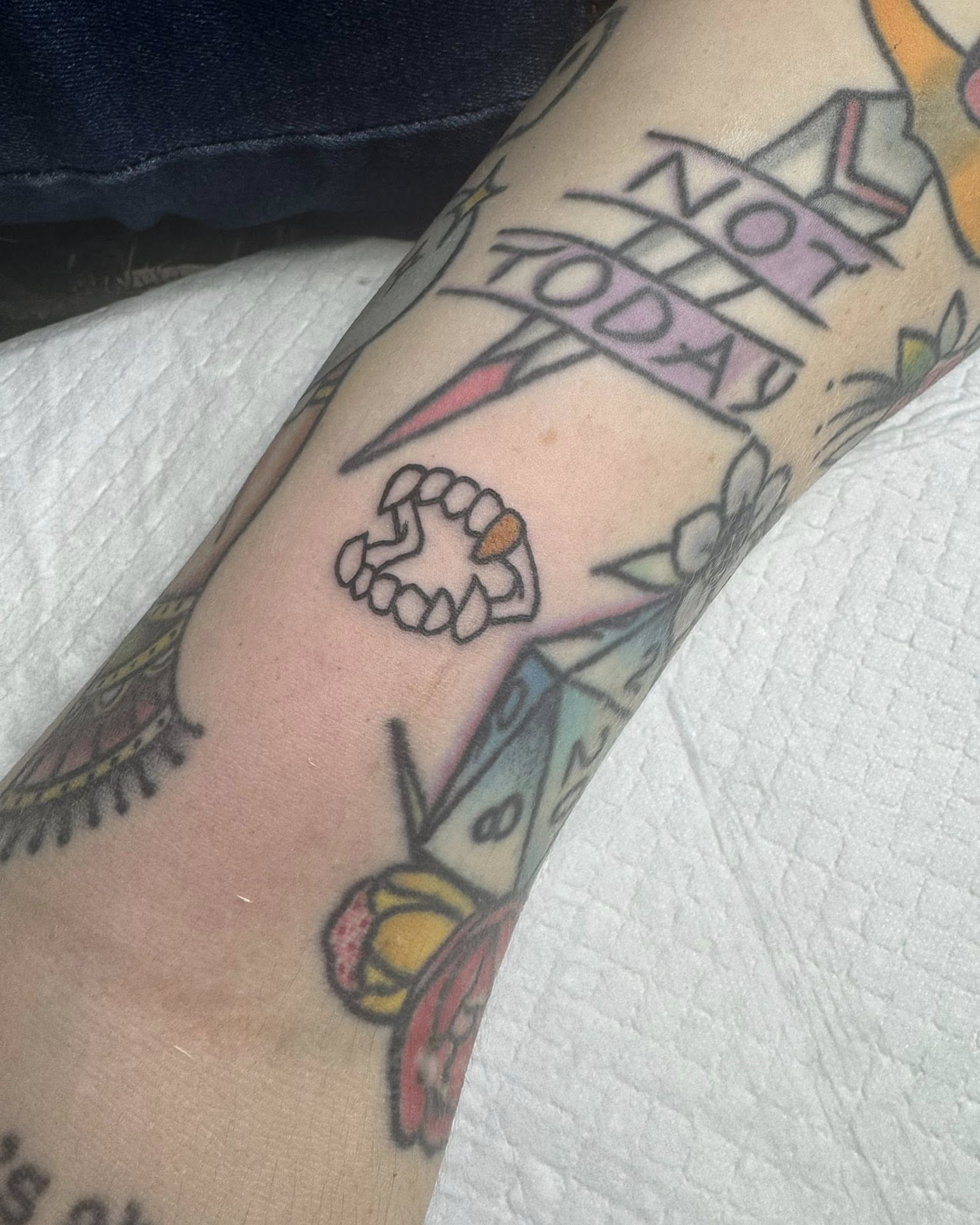 Tattoo by @catfishjimmytattoos — american_traditional, geometric