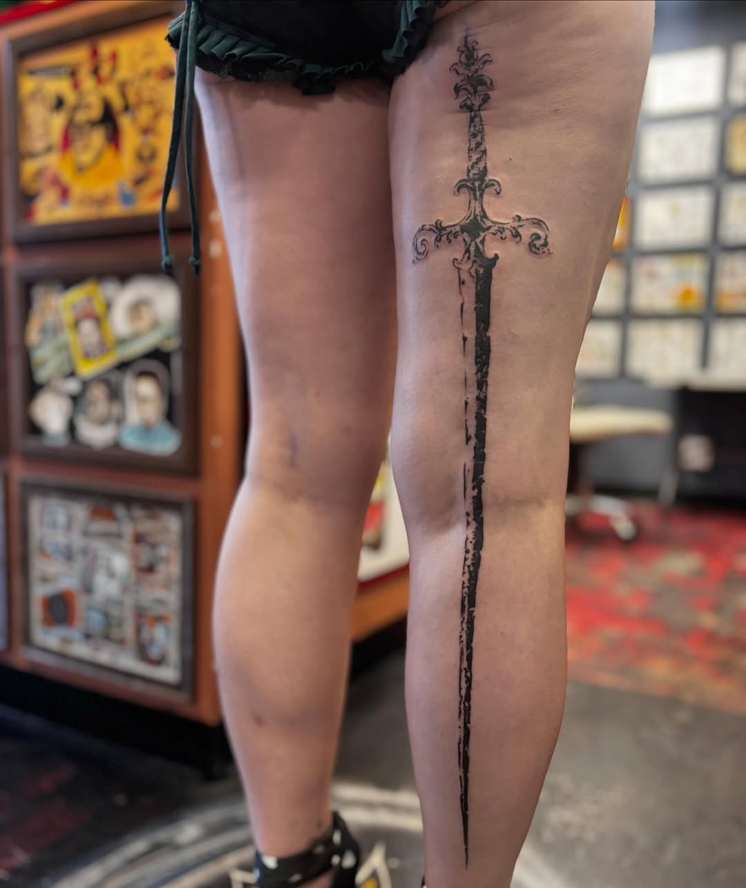 Tattoo by @storm_stimson — blackwork, illustrative