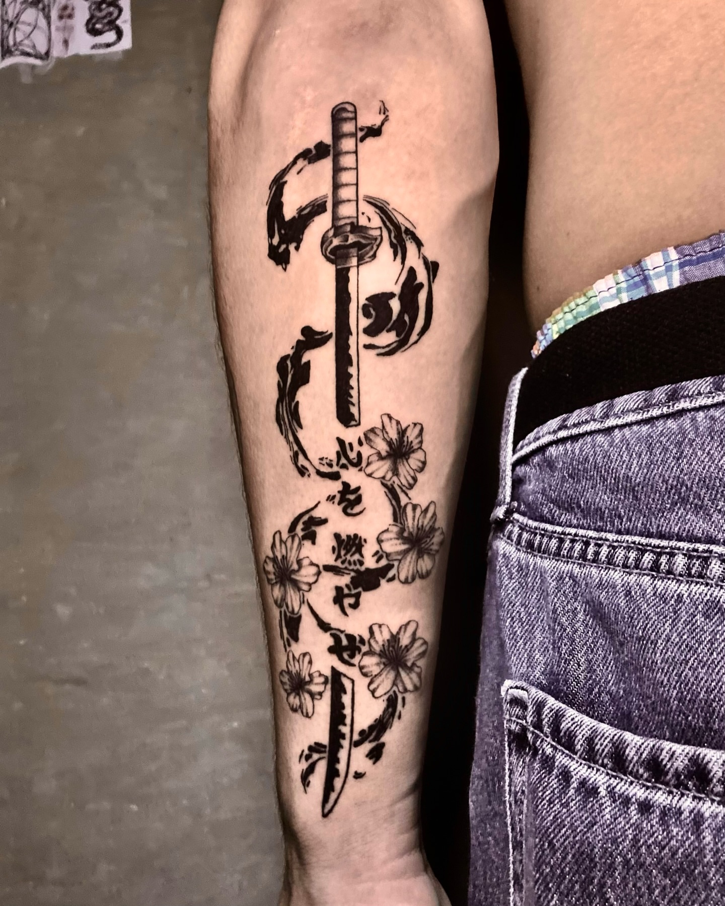 Tattoo by @moom_tattoo — black_and_grey, japanese_irezumi
